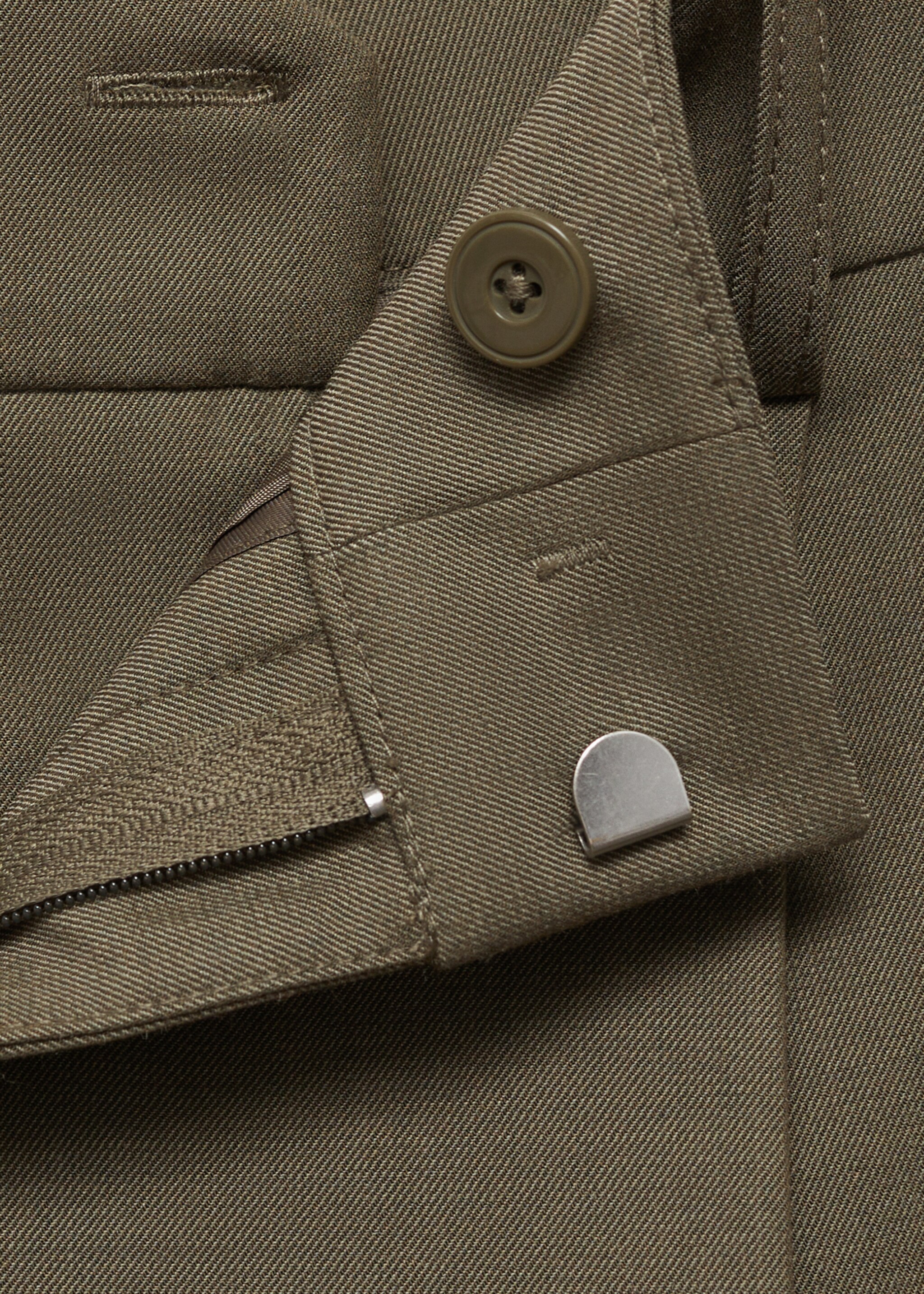 Παντελόνι ίσιο μεσαίος καβάλος - Λεπτομέρεια του προϊόντος 8, Πράσινο. Ref: 87054806-00.