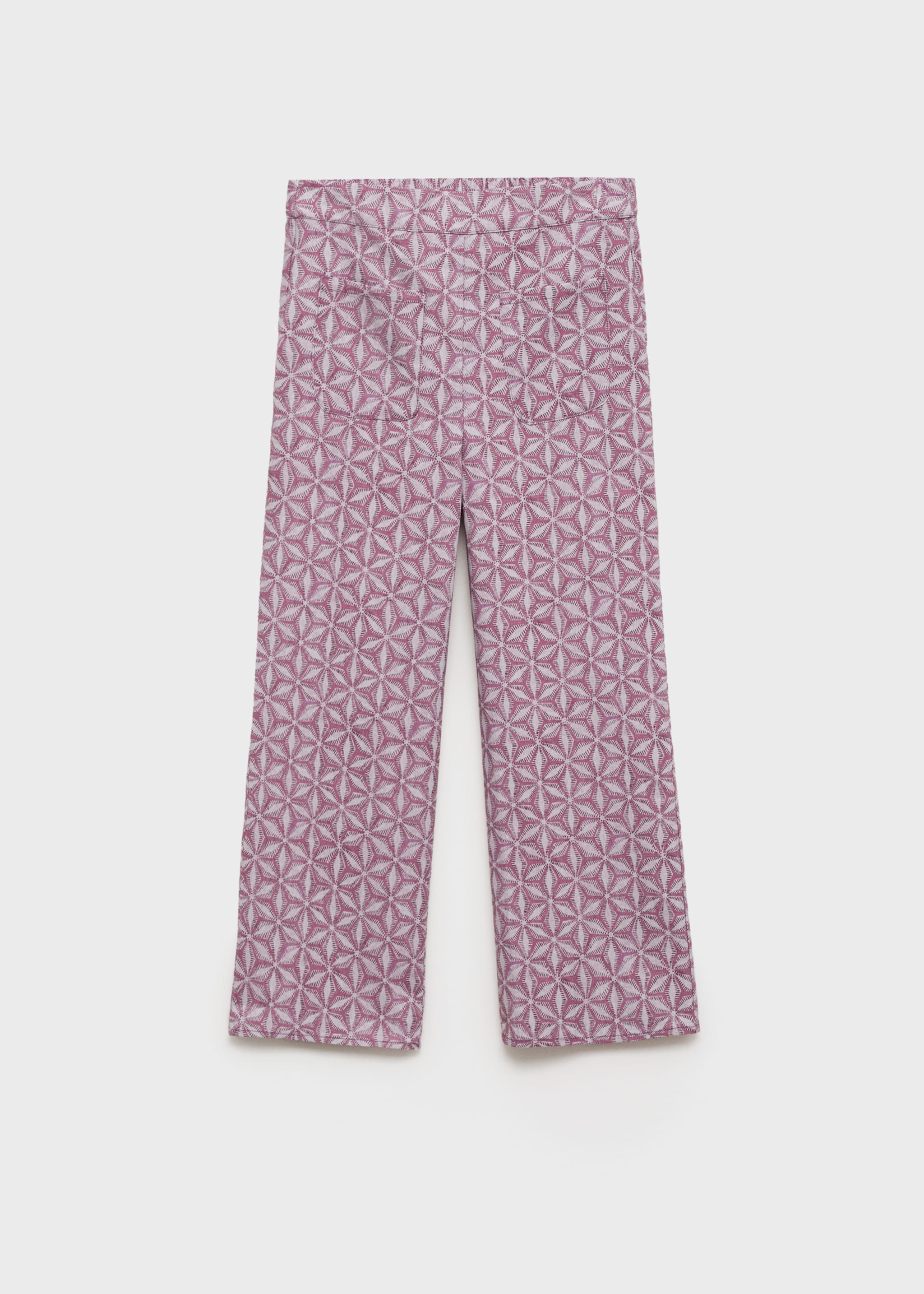 Printed pocket pants - Article without model, Pink. Ref: 87054807-00.