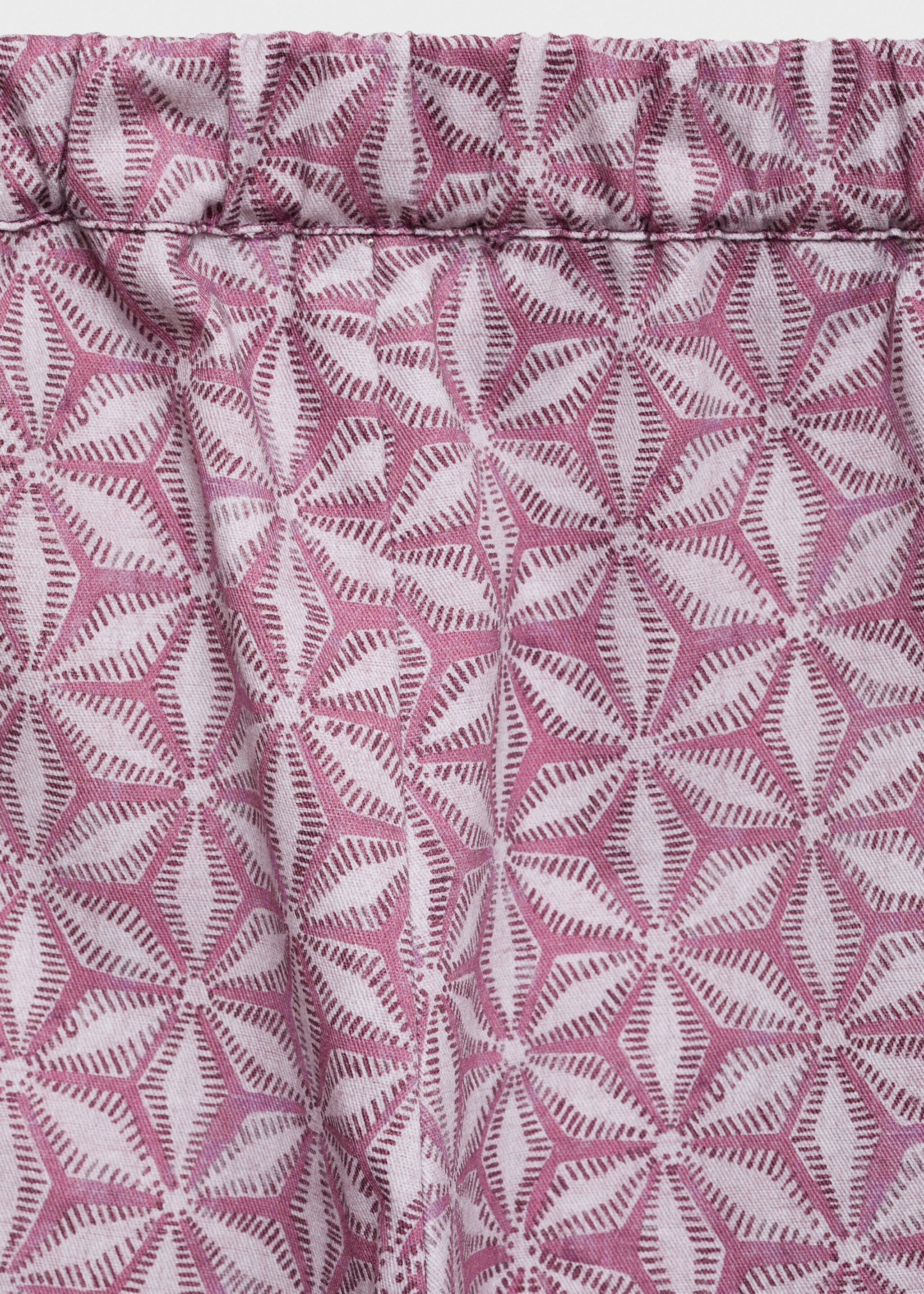 Printed pocket pants - Details of the article 0, Pink. Ref: 87054807-00.