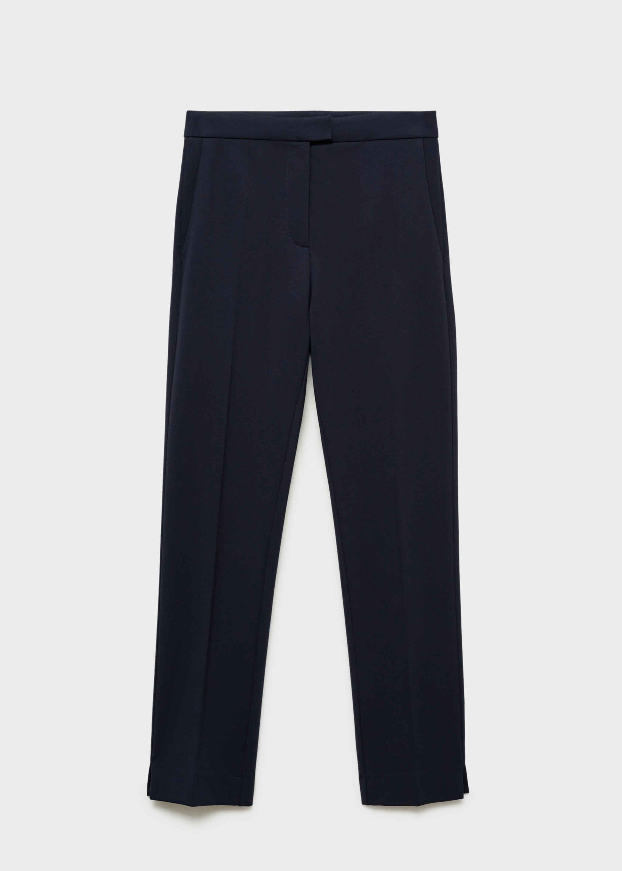 Straight mid-rise trousers - Article without model, Dark Navy. Ref: 87054808-00.