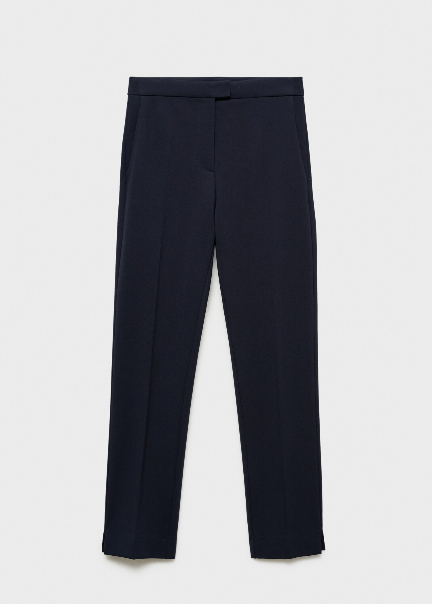 Straight mid-rise trousers - Article without model