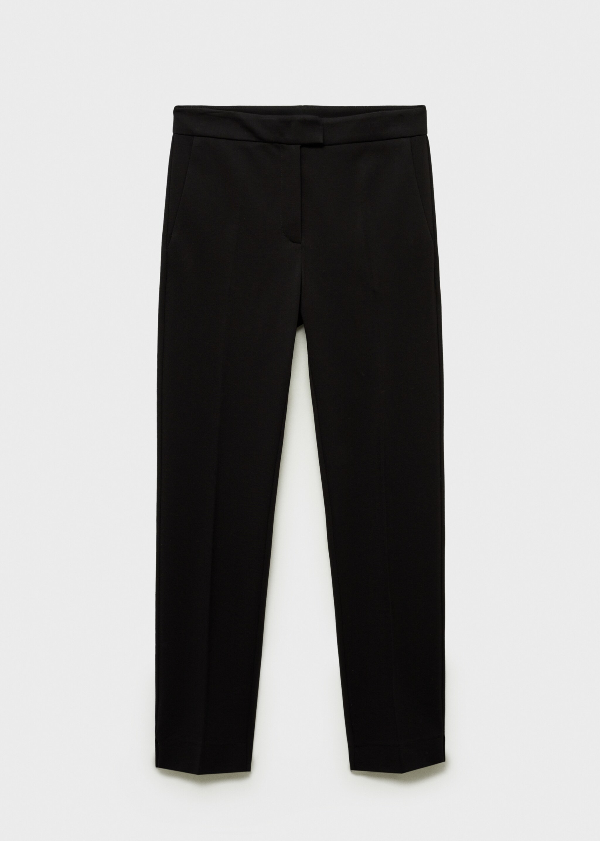 Straight mid-rise trousers - Article without model, Black. Ref: 87054808-00.