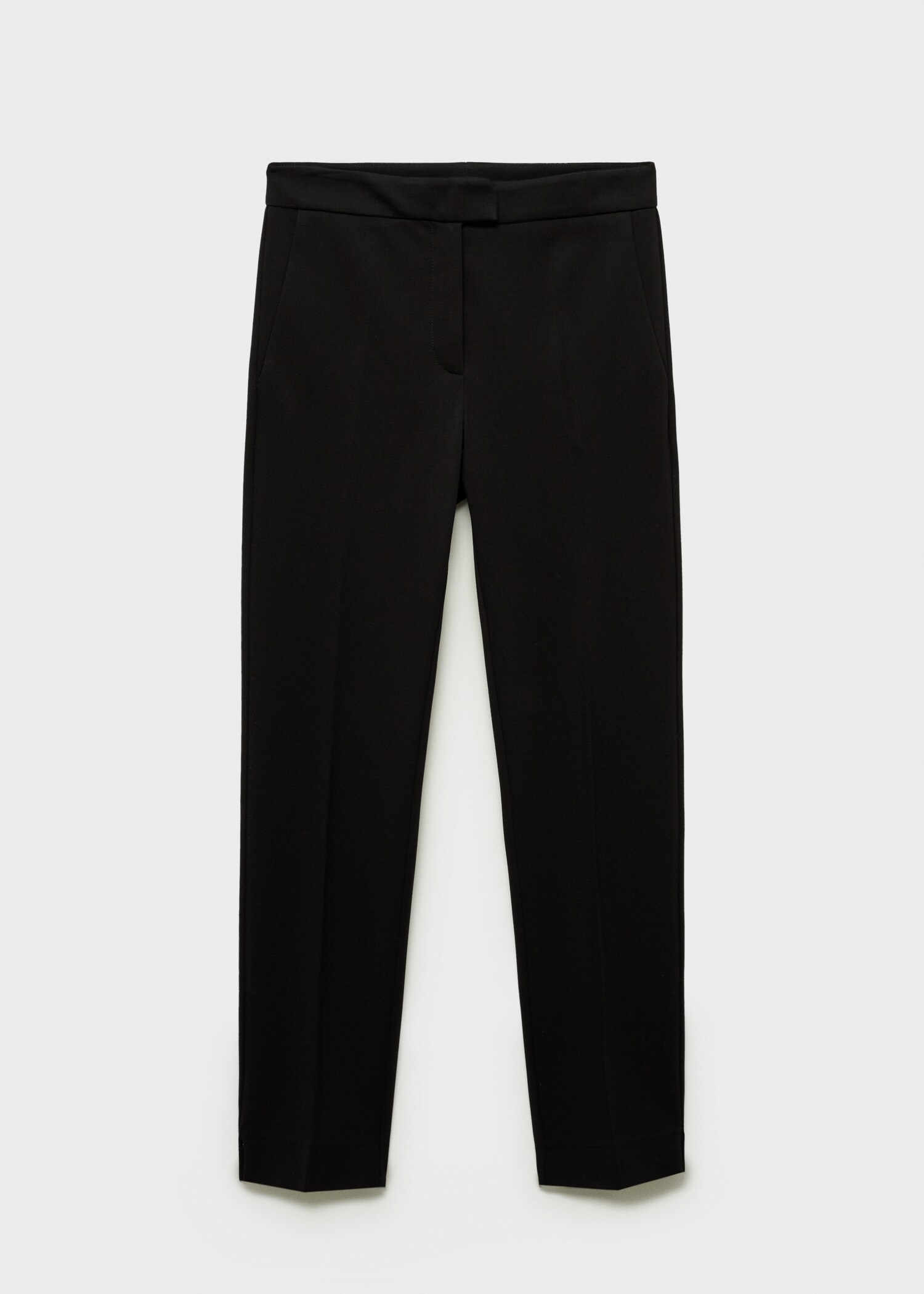 Straight mid-rise trousers - Article without model