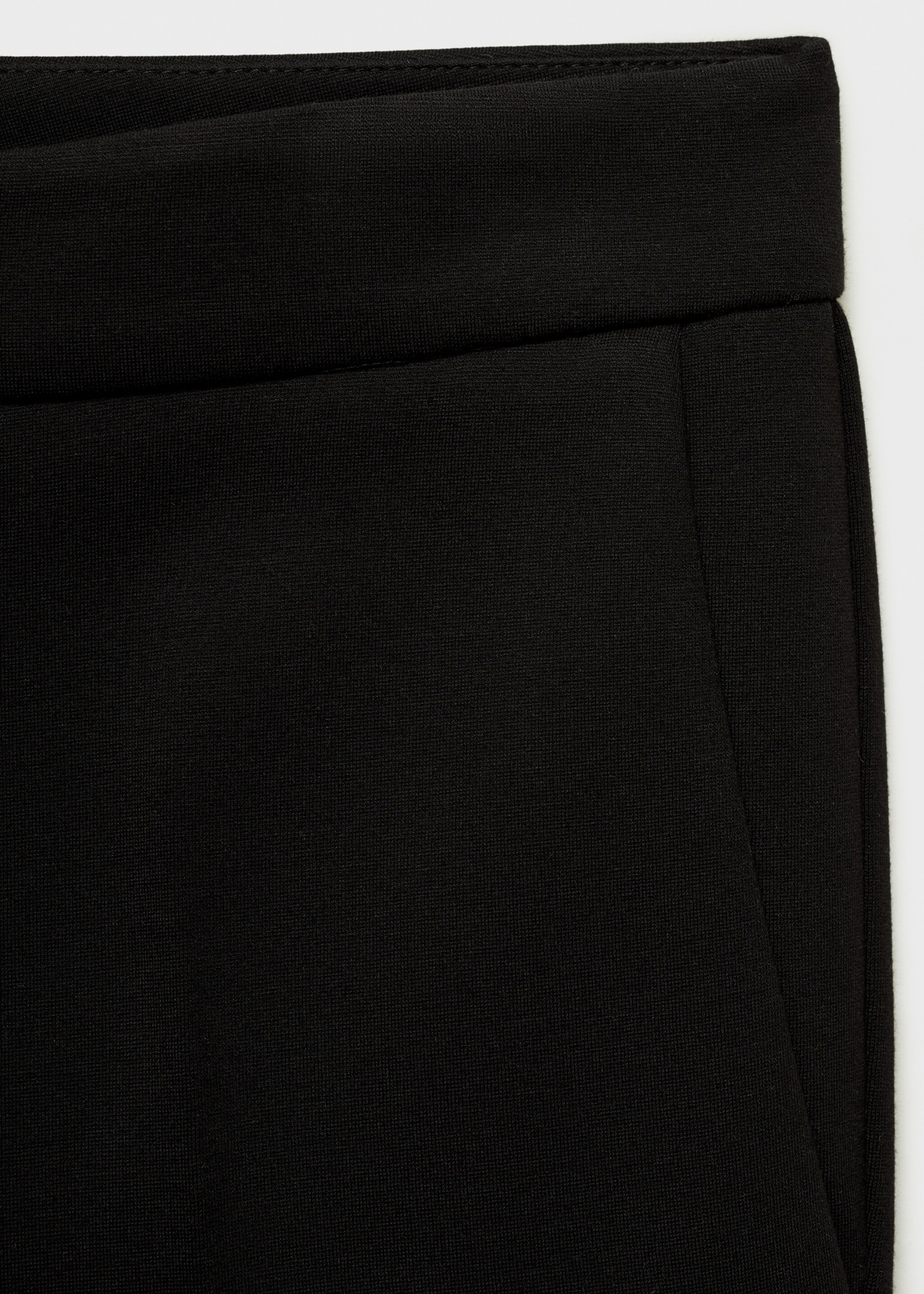 Straight mid-rise trousers - Details of the article 8, Black. Ref: 87054808-00.