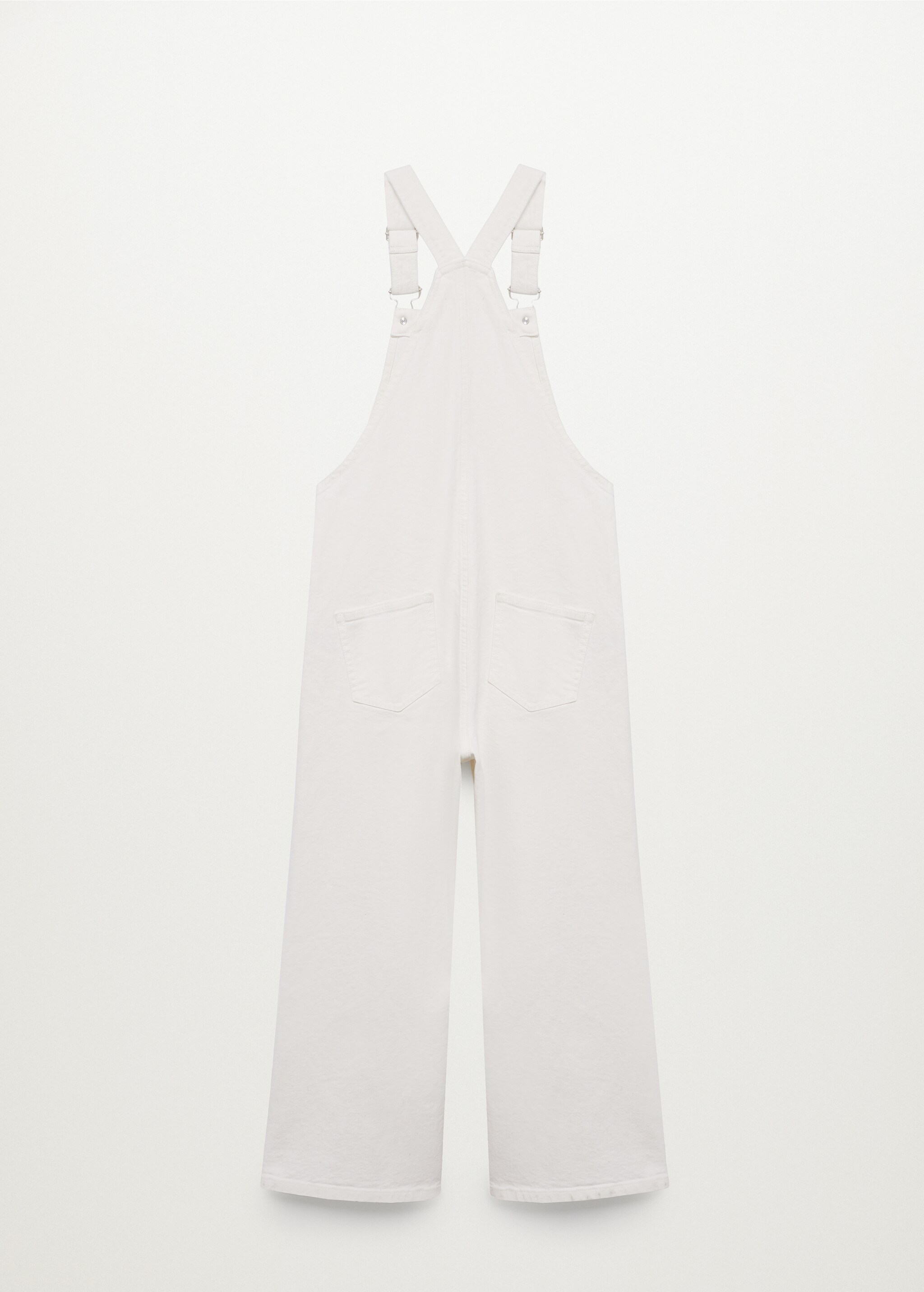 Wide-leg denim dungarees - Reverse of the article