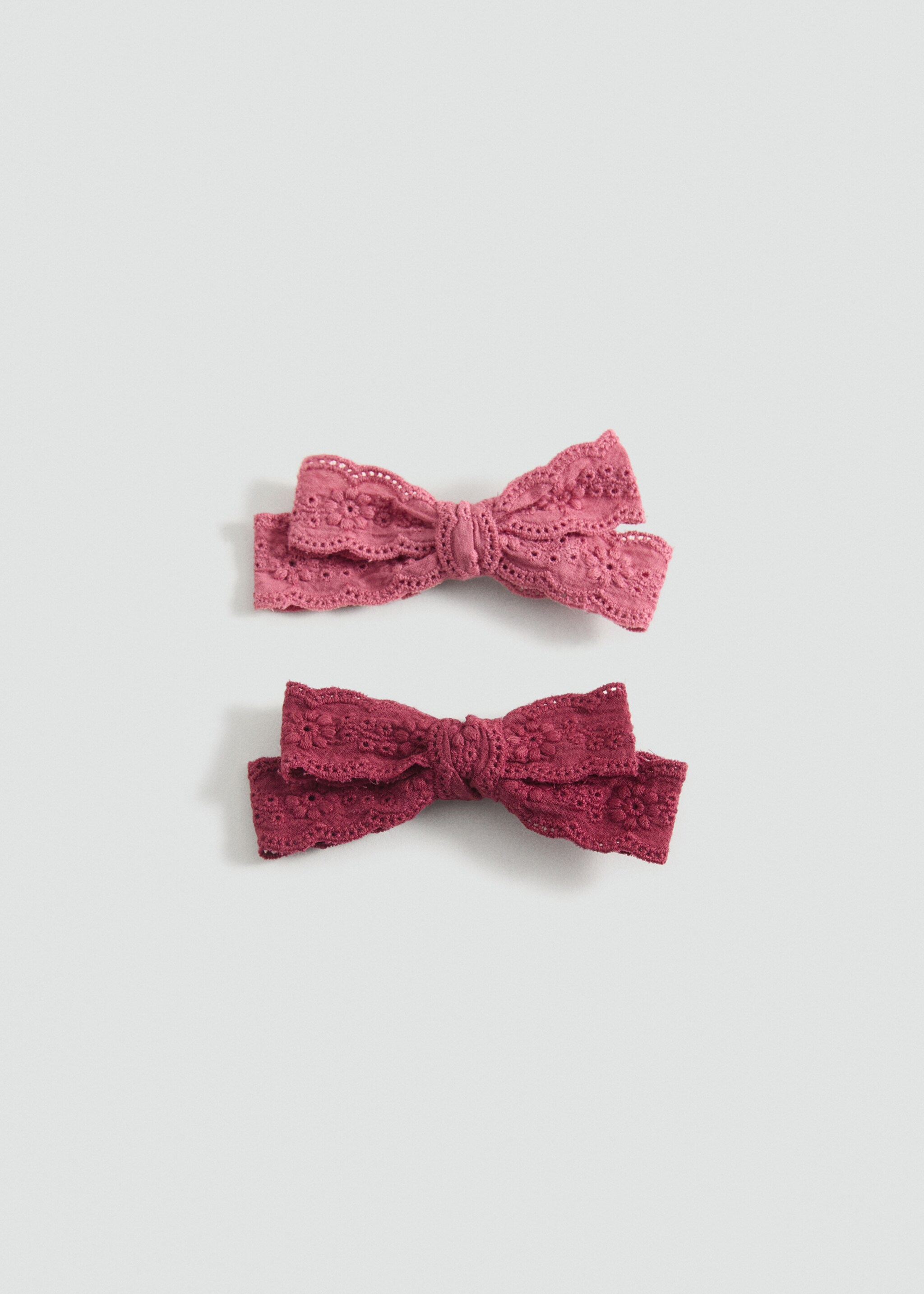 2er-Pack Haarklammern - Artikel ohne Model, Zartrosa. Ref: 87055141-00.