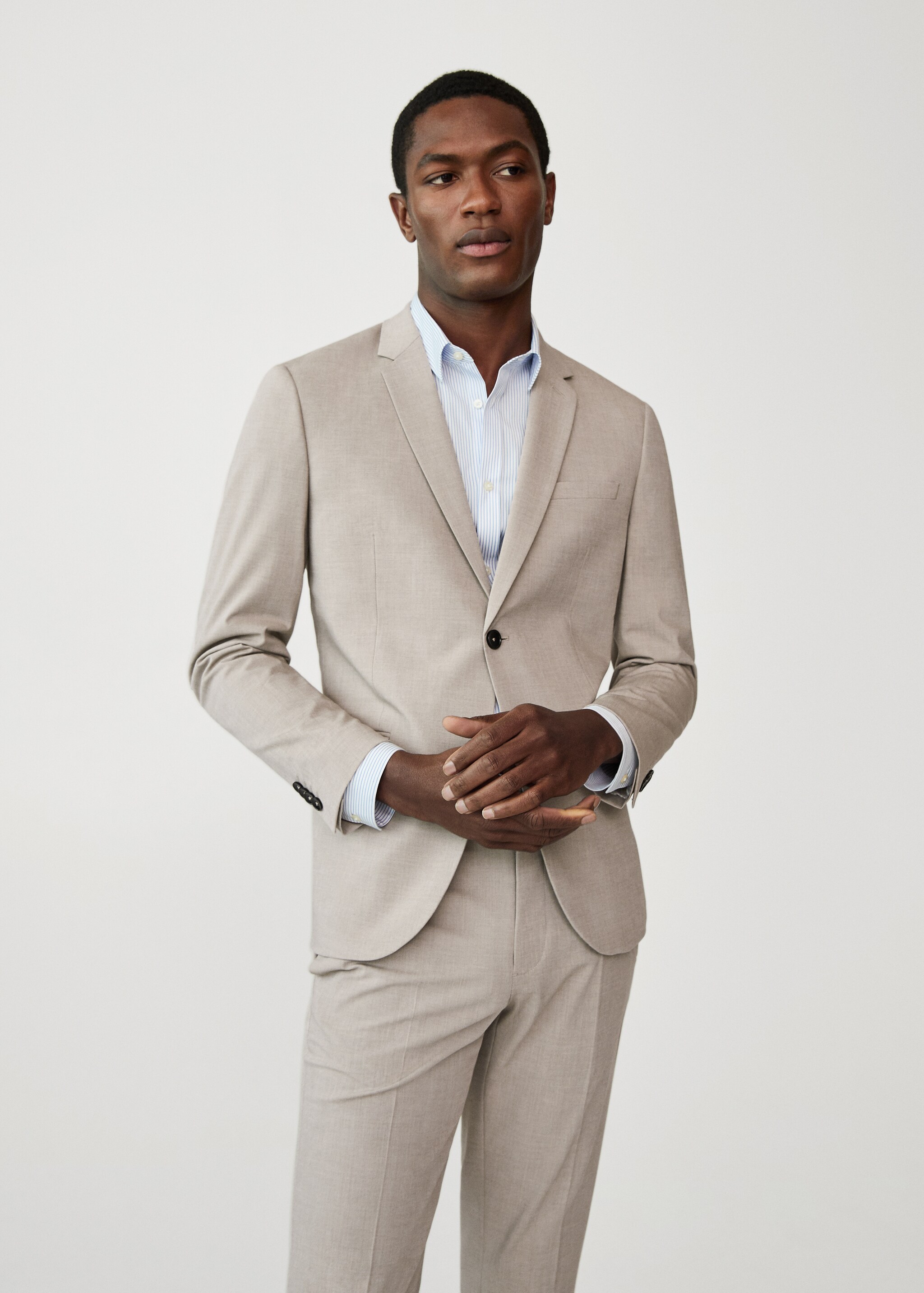 Super slim-fit suit jacket - Medium plane