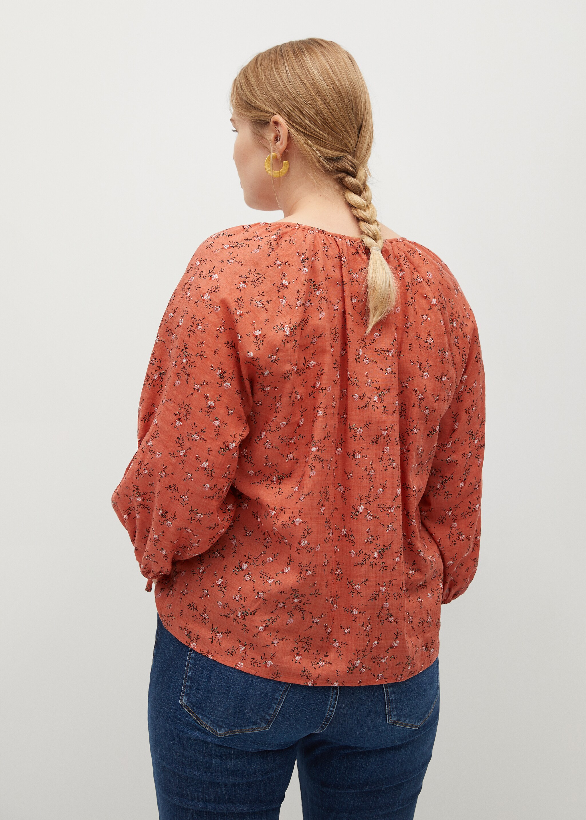 Blusa algodón lazo - Reverso del artículo