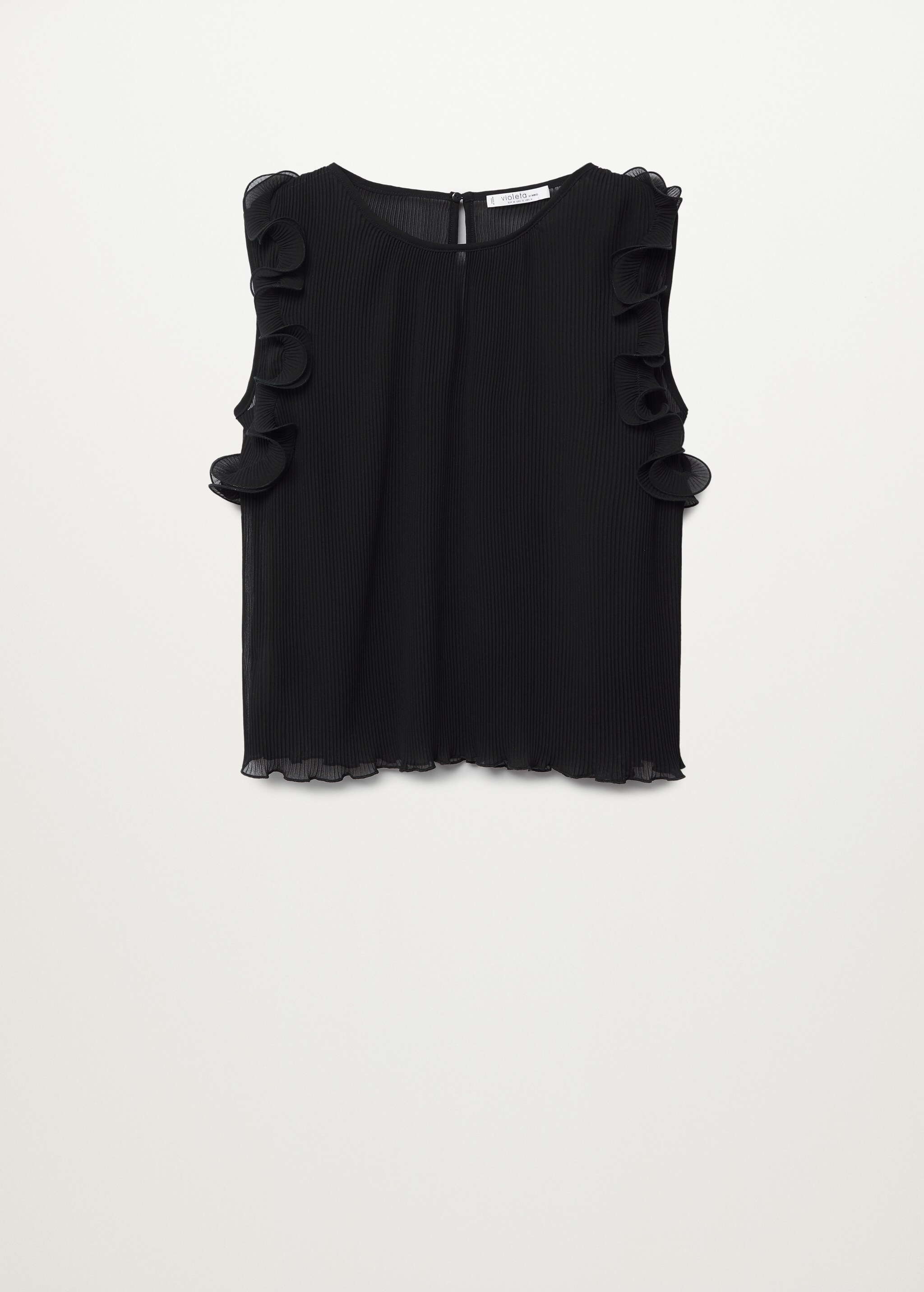 Blusa plisada volantes - Artículo sin modelo