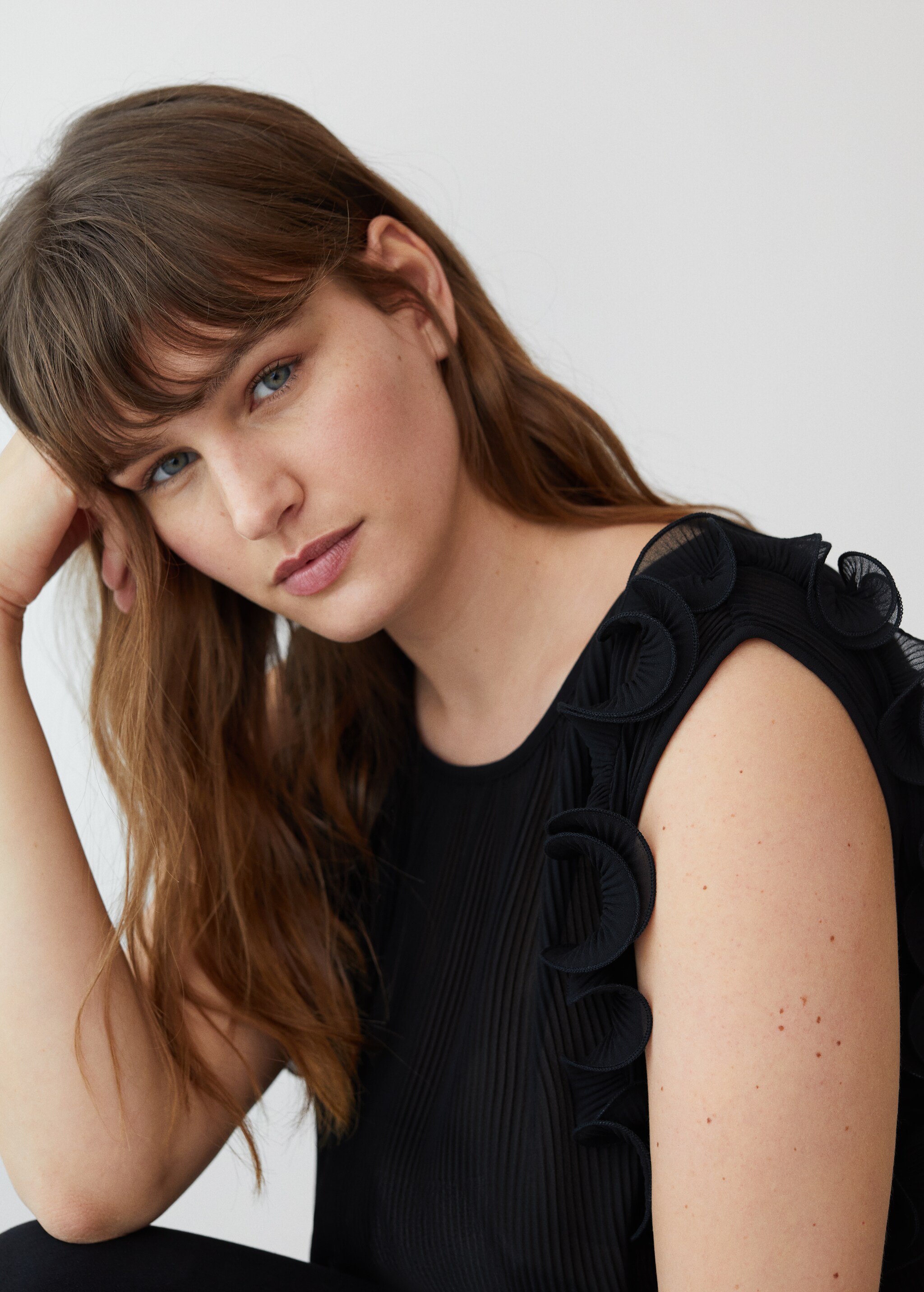 Blusa plisada volantes - Detalle del artículo 2