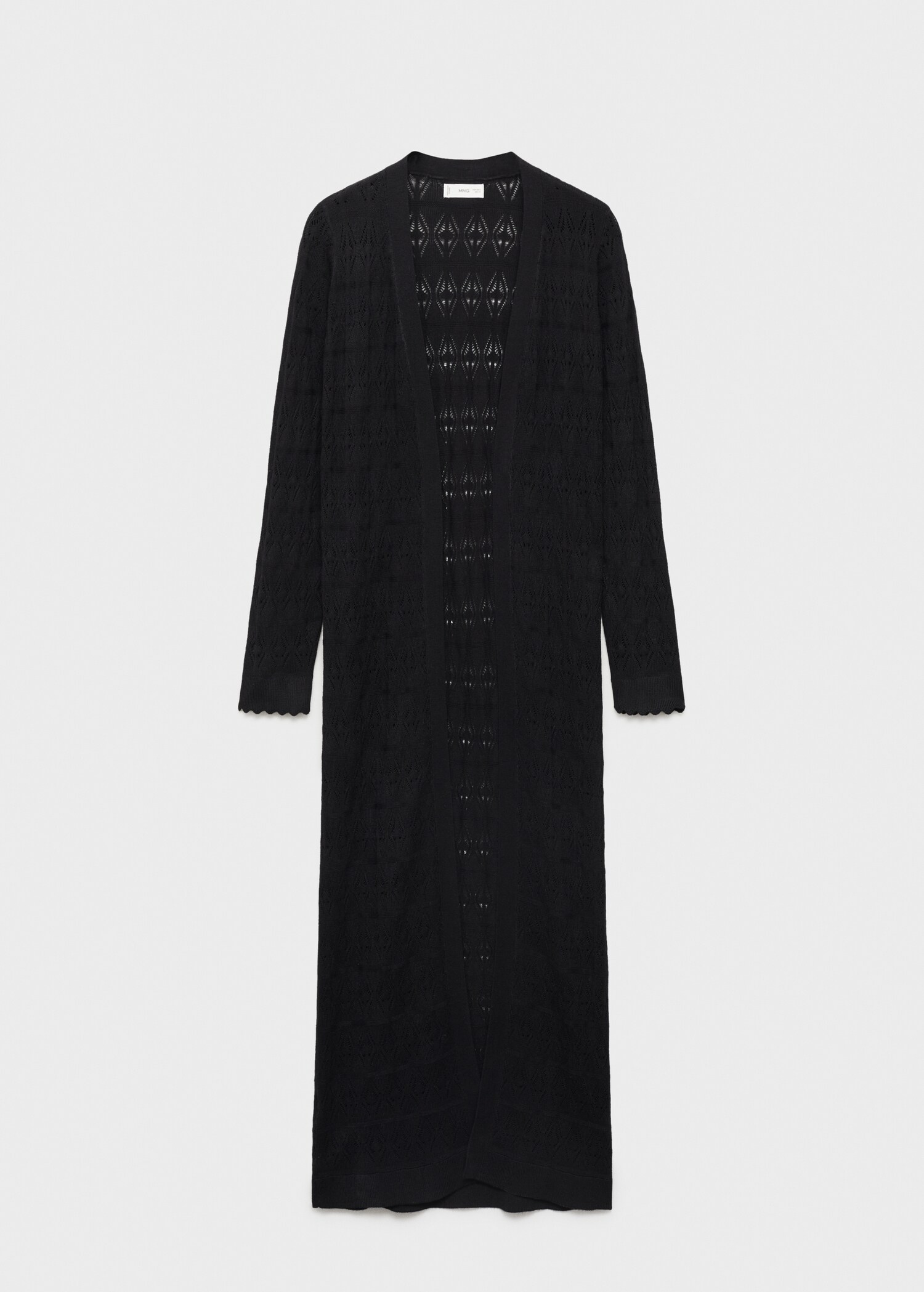 Lang ajour vest - Artikel zonder model