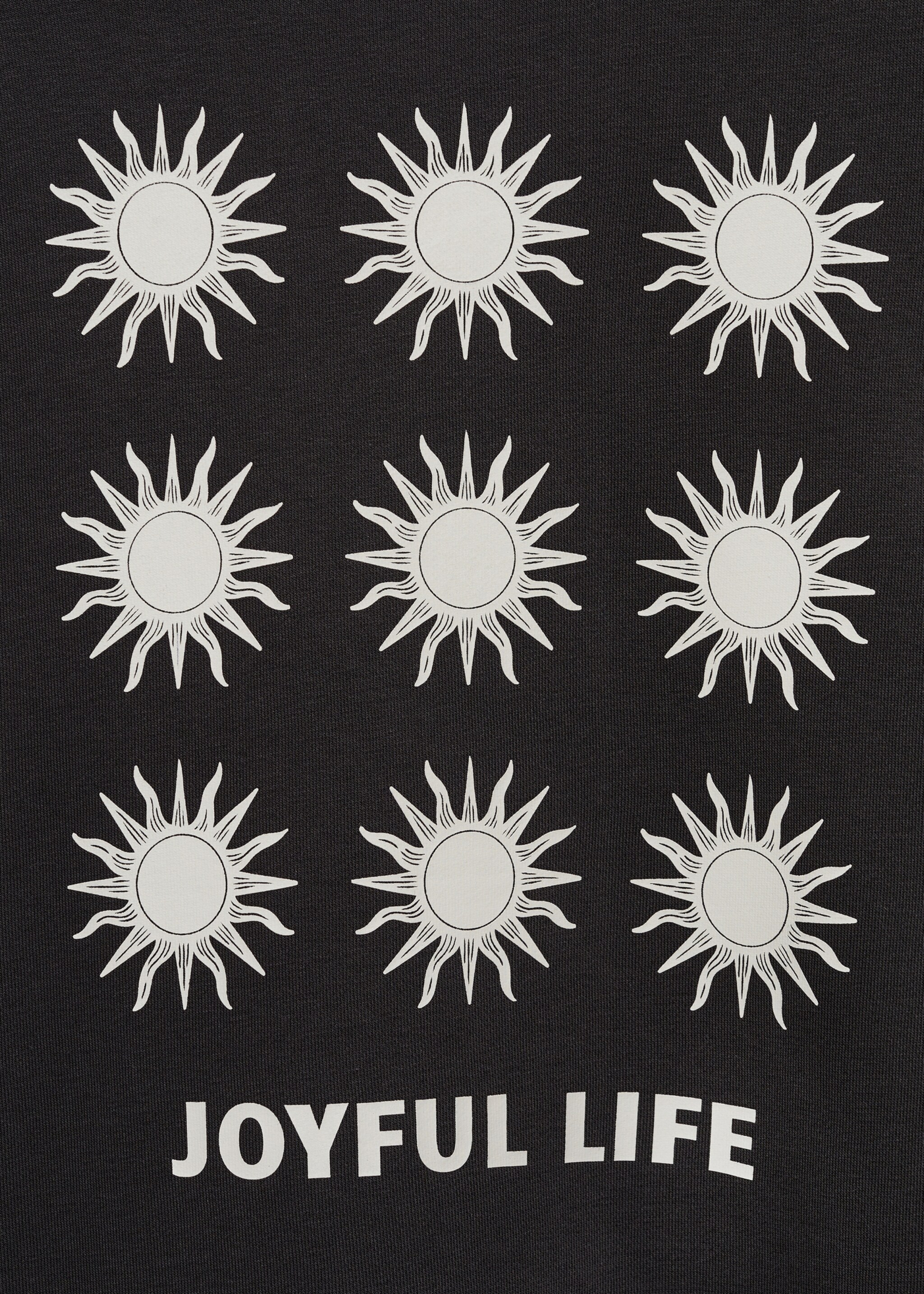 Printed cotton sweatshirt - Details of the article 0, Black. Ref: 87055730-00.