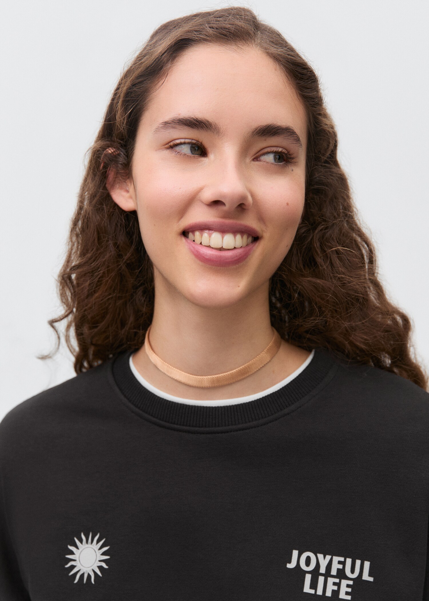 Printed cotton sweatshirt - Details of the article 1