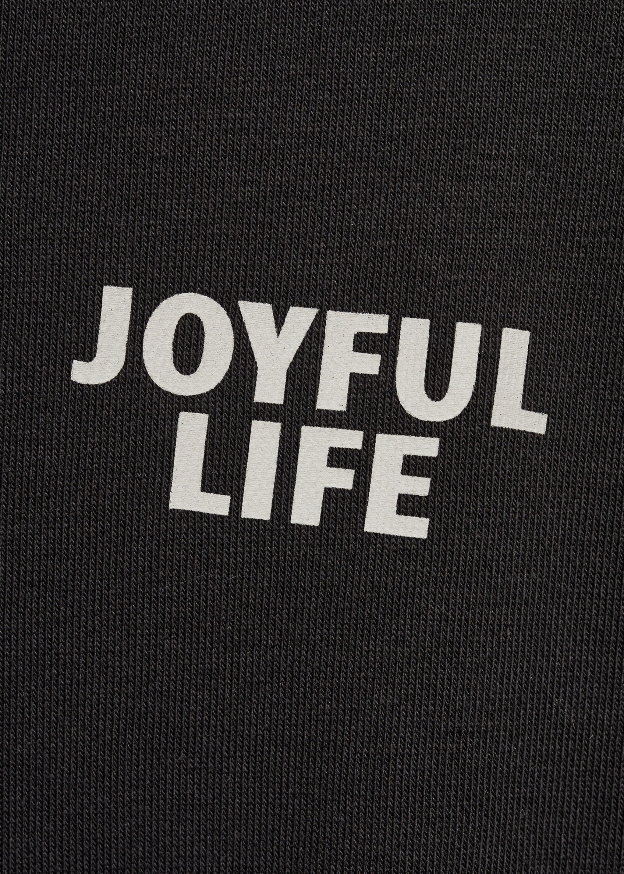 Printed cotton sweatshirt - Details of the article 8, Black. Ref: 87055730-00.