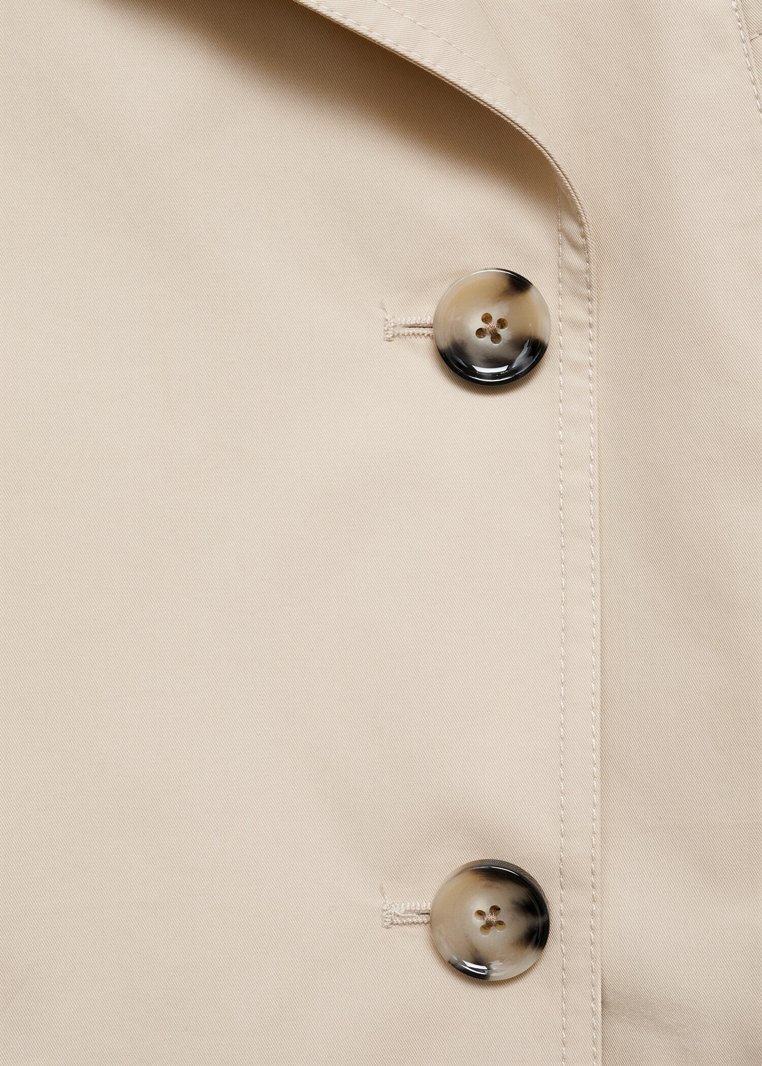 Double-breasted cropped trench coat - Details of the article 8