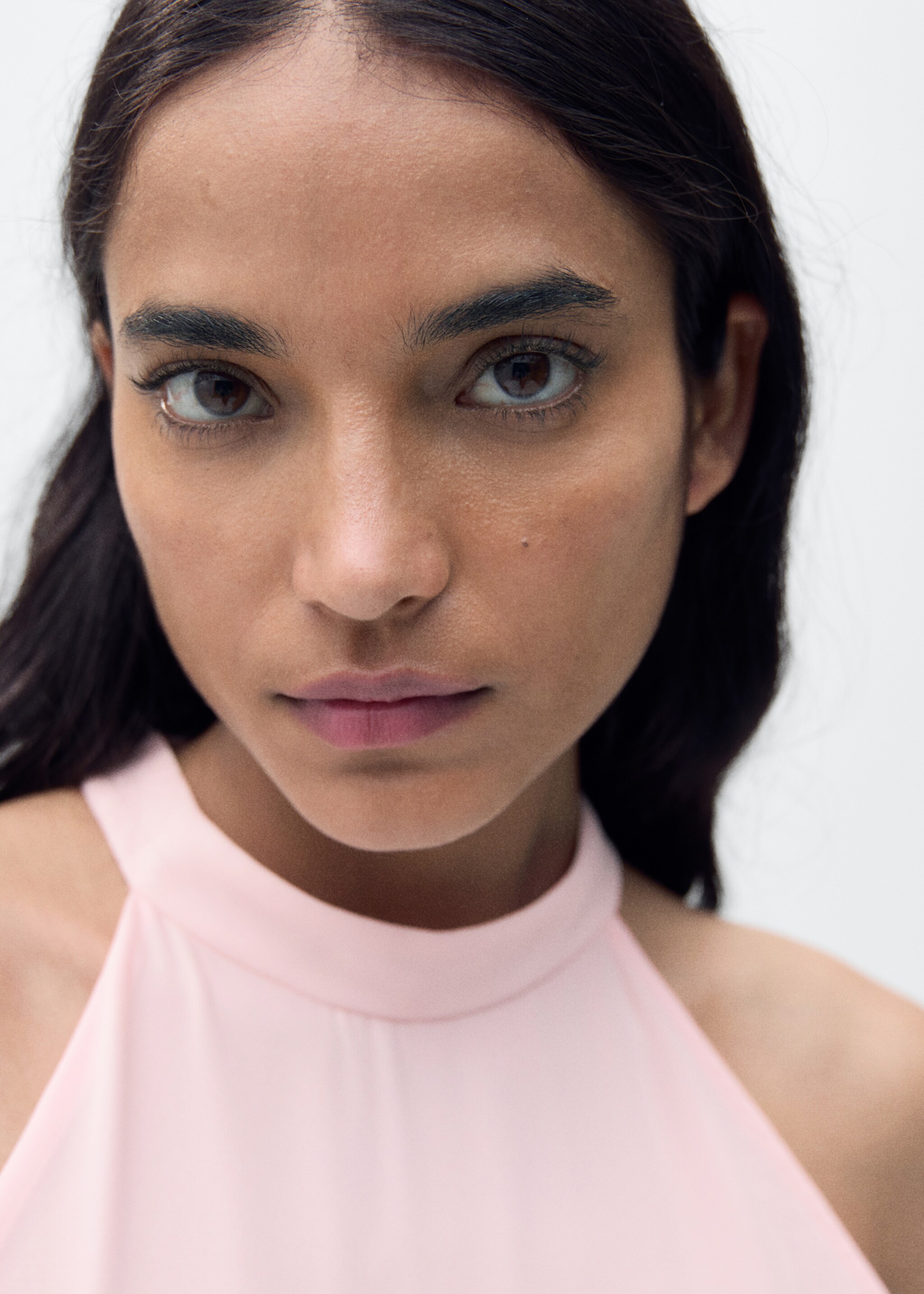 Robe plissée emmanchures américaines - Détail de l'article 1, Rose. Ref: 87055738-00.