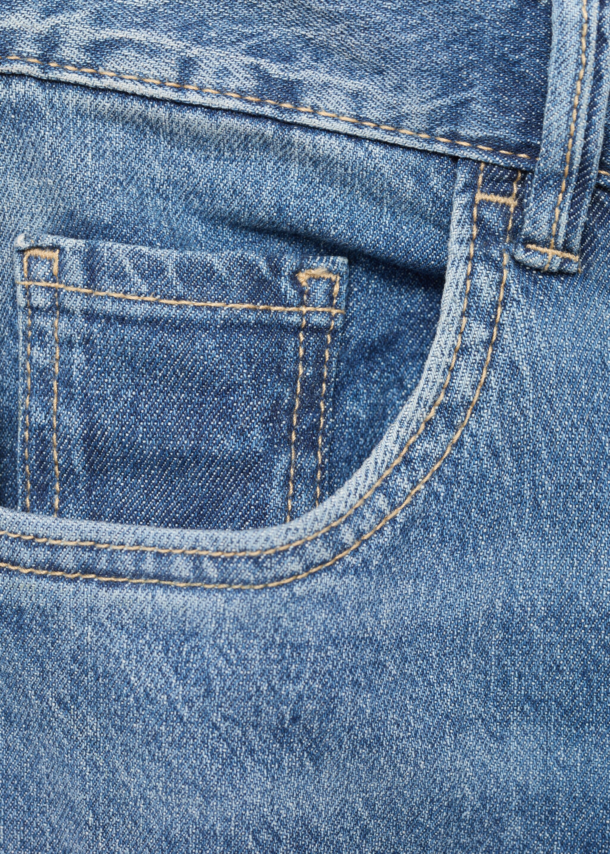 High-rise wideleg jeans - Details of the article 0, Medium Blue. Ref: 87055742-00.