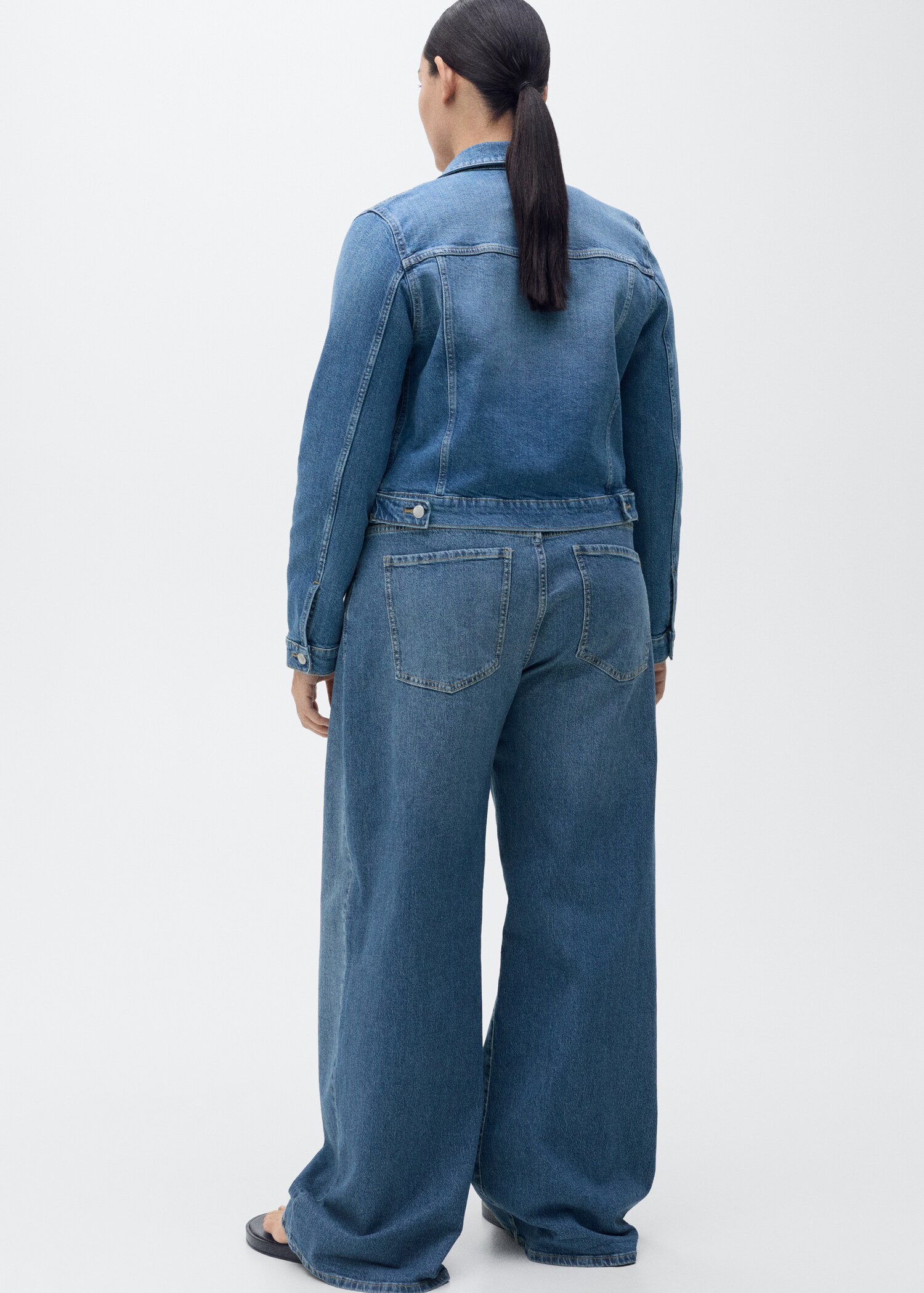 High-waist wideleg jeans - Detail van het artikel 4
