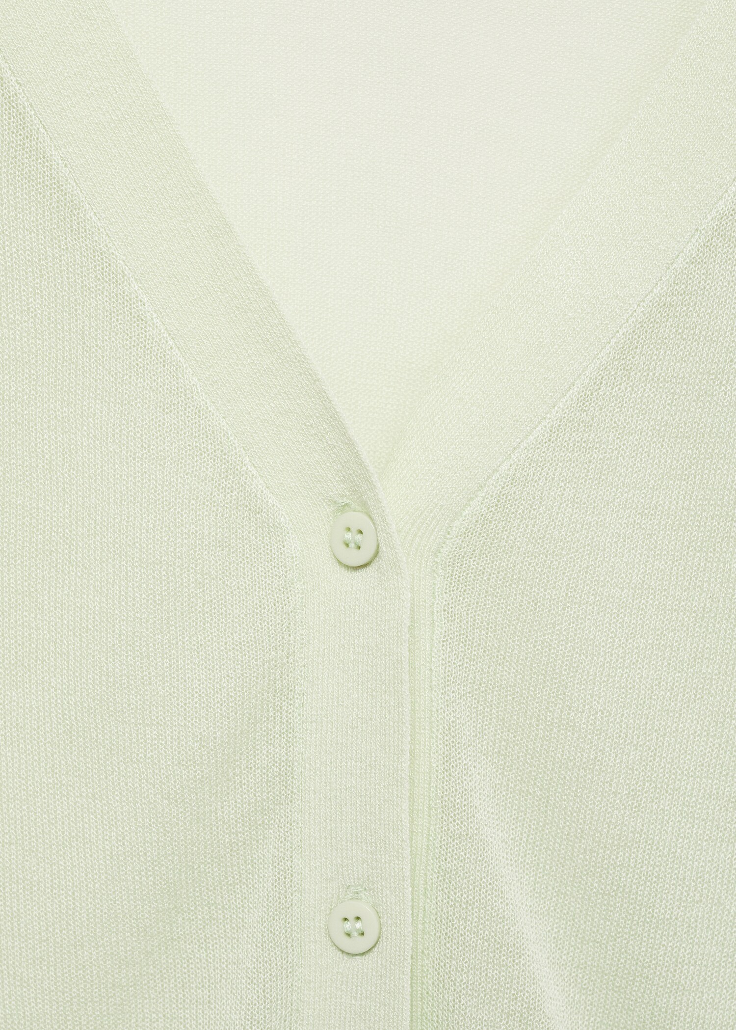 Semi-transparent cropped knitted cardigan - Details of the article 8