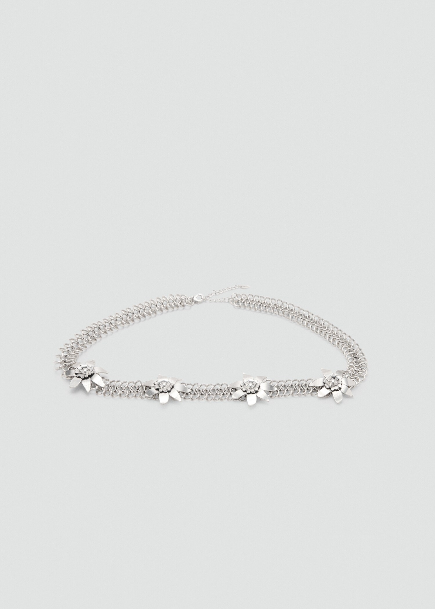 Cinturón cadena flores metálicas - Artículo sin modelo