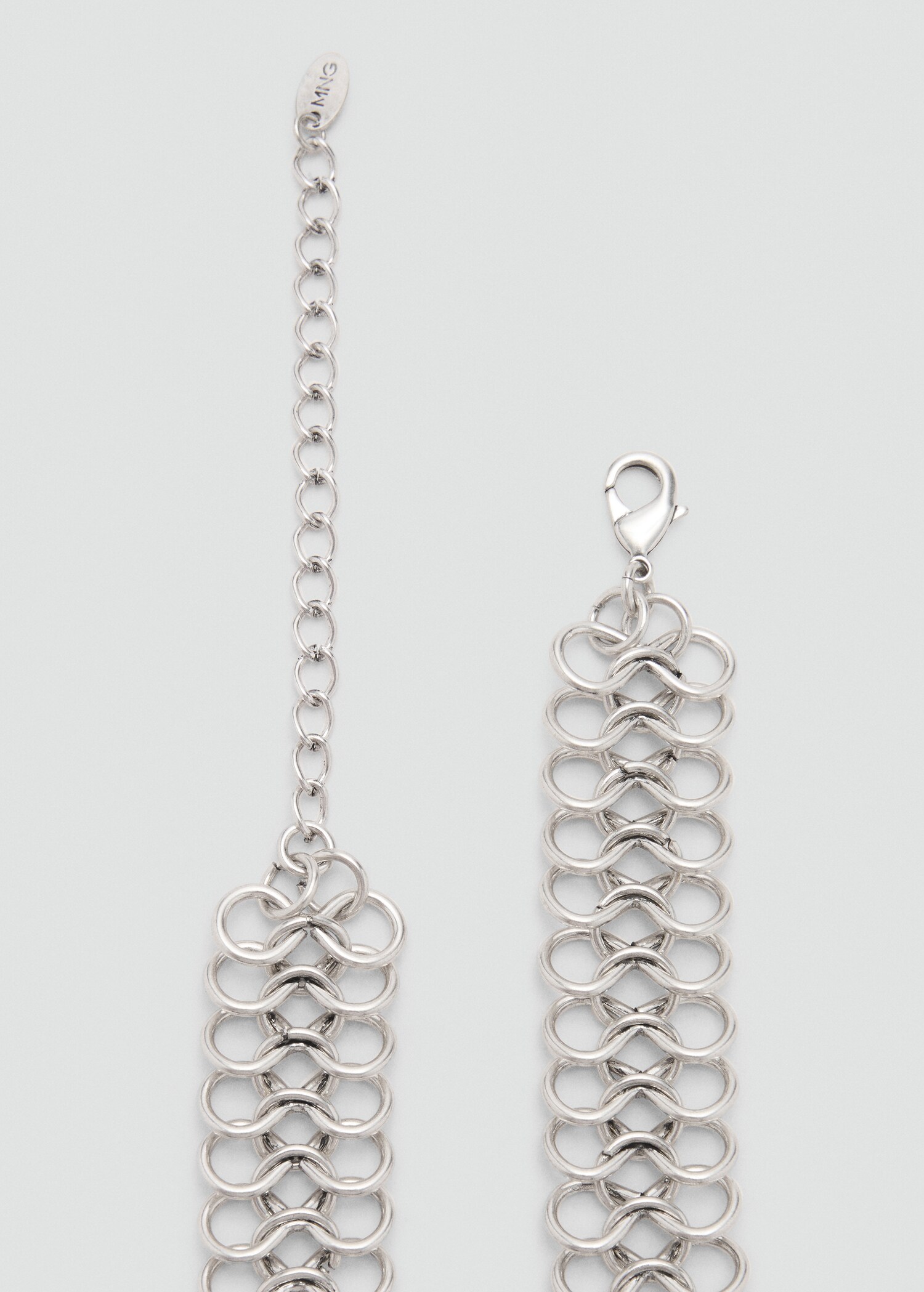 Cinturón cadena flores metálicas - Detalle del artículo 1