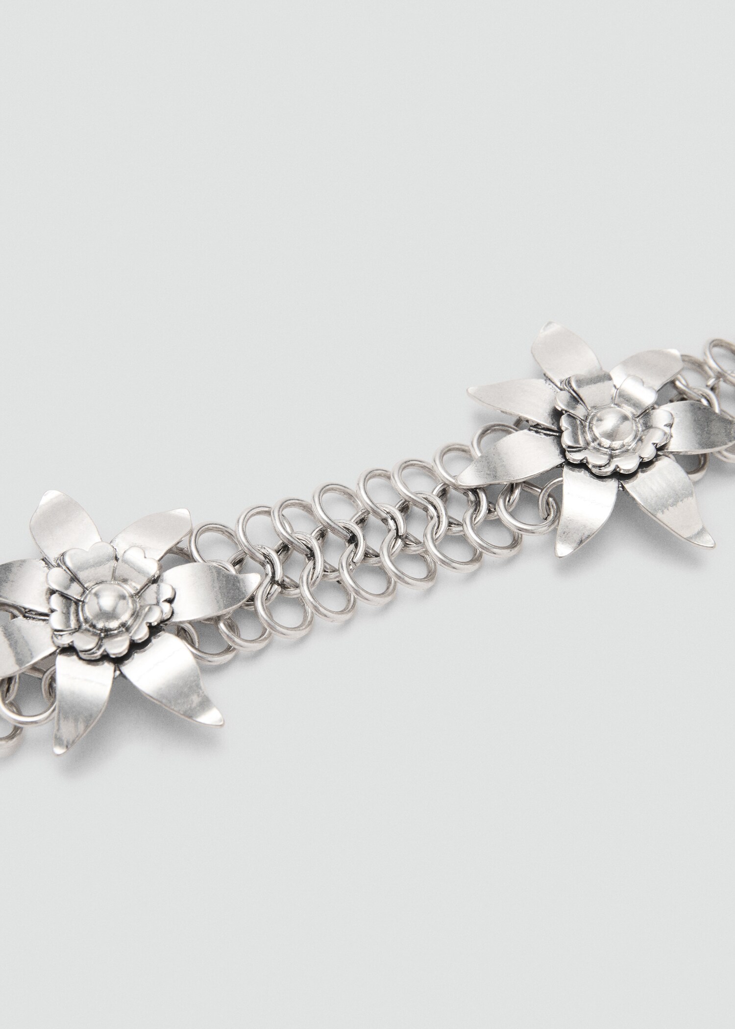 Cinturón cadena flores metálicas - Detalle del artículo 2