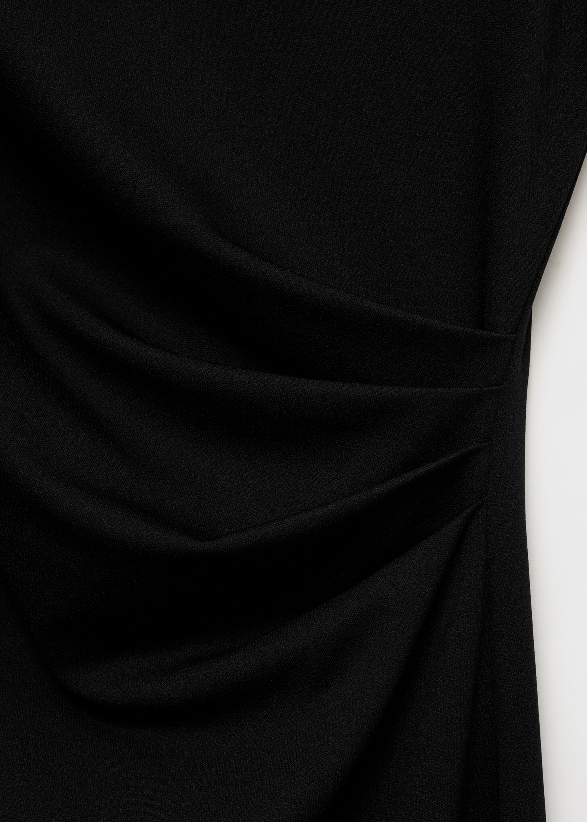 Draped midi-dress - Details of the article 8, Black. Ref: 87055764-00.