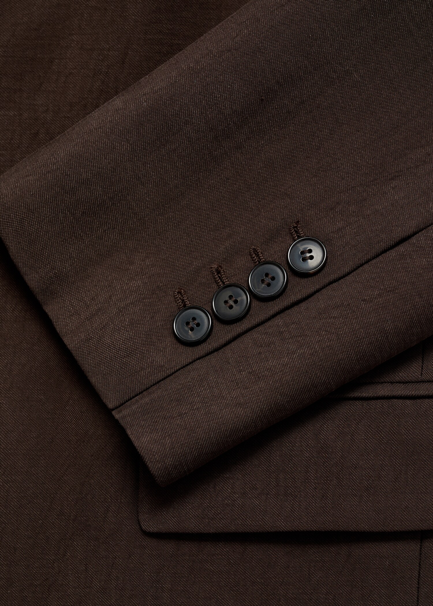 Straight-fit lyocell suit jacket - Details of the article 0