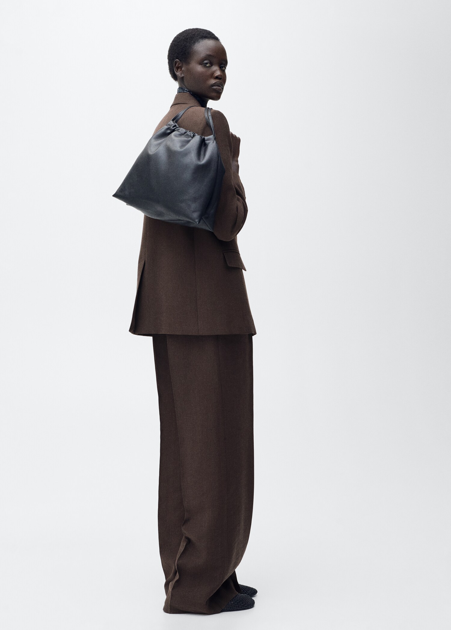 Straight-fit lyocell suit jacket - Details of the article 1