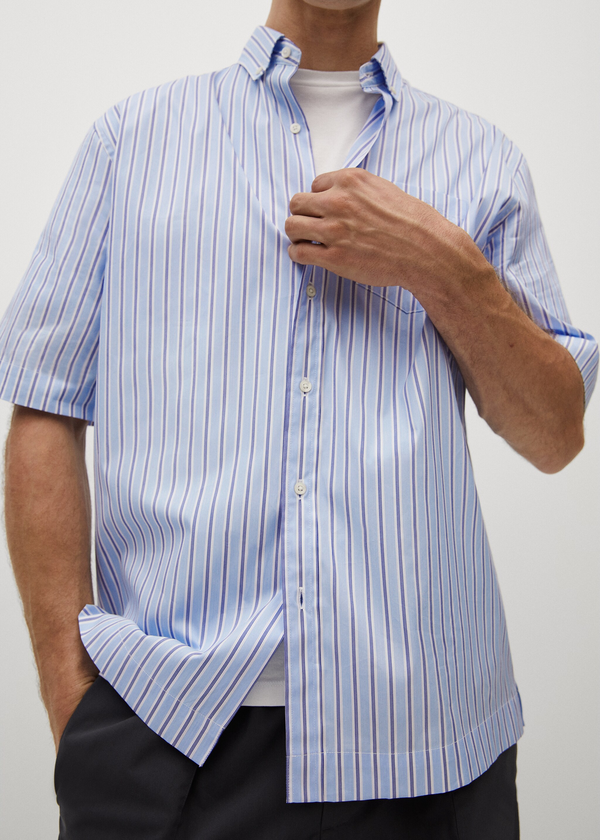 Camisa regular fit rayas tejido premium - Detalle del artículo 2