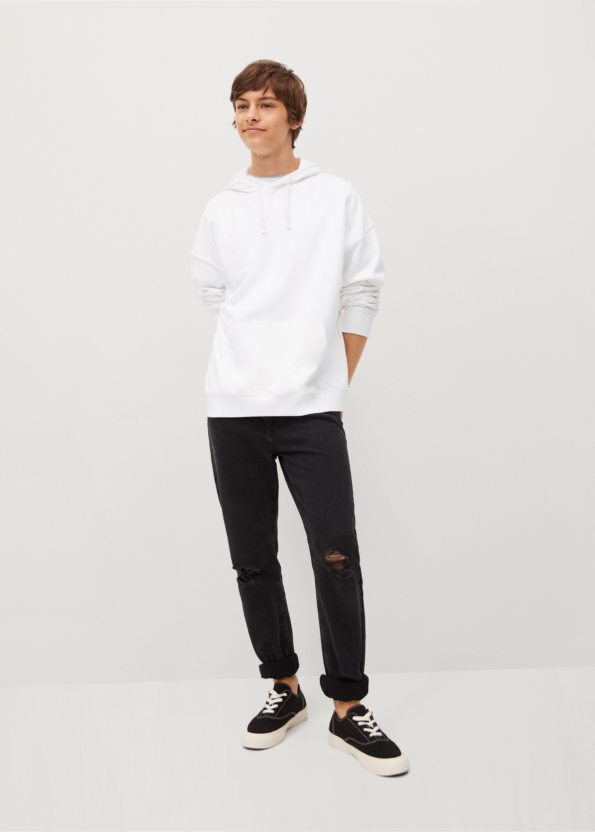 Sudadera oversize algodón  - Plano medio