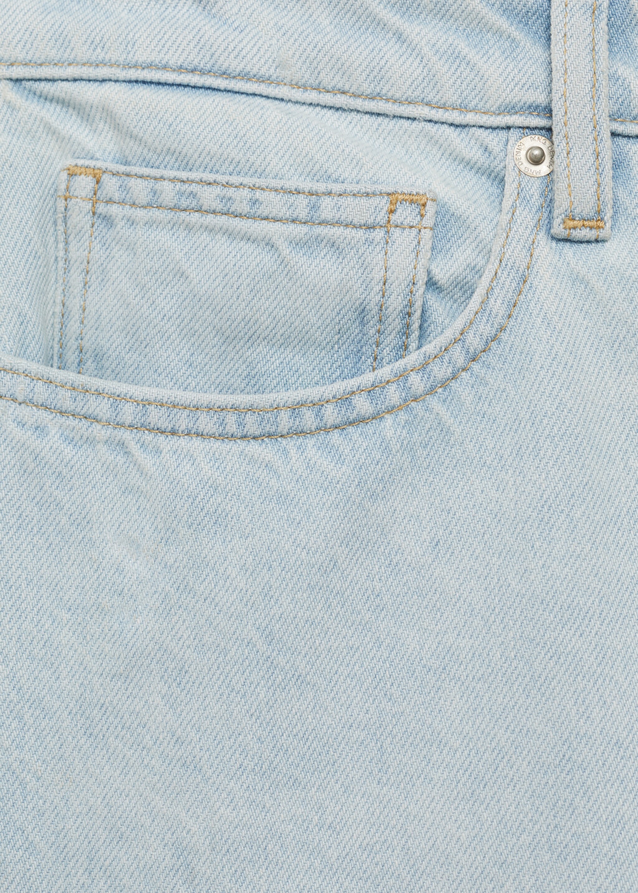 Cropped carrot-fit jeans - Details of the article 0, Bleach Blue. Ref: 87055921-00.