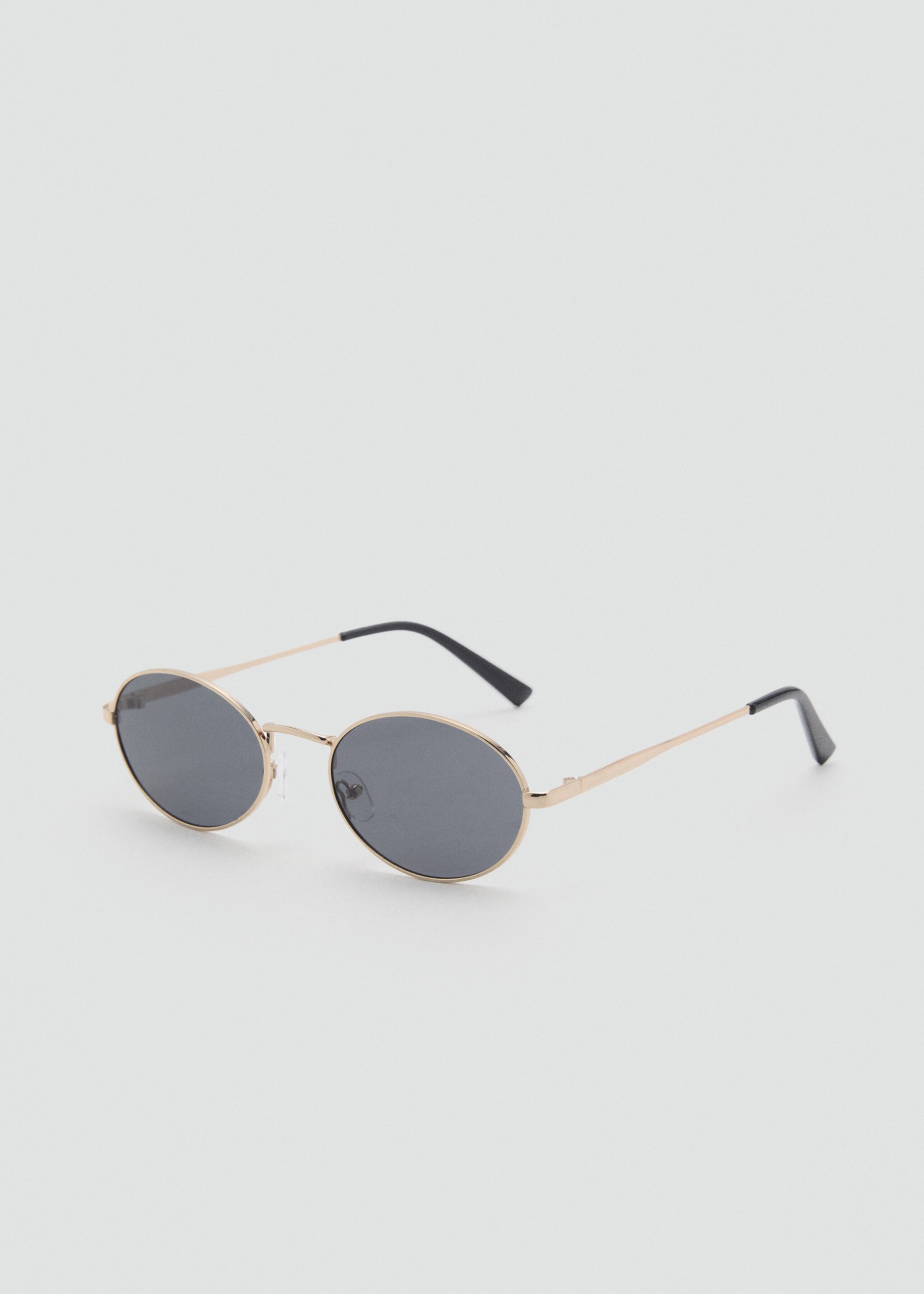 Round metal-rimmed sunglasses - Medium plane, Gold. Ref: 87055928-00.