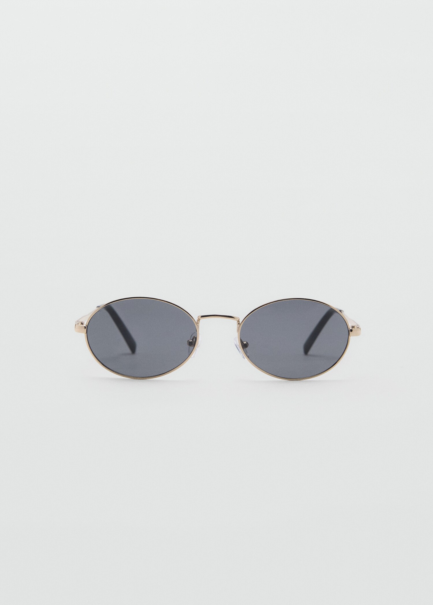 Round metal-rimmed sunglasses - Article without model