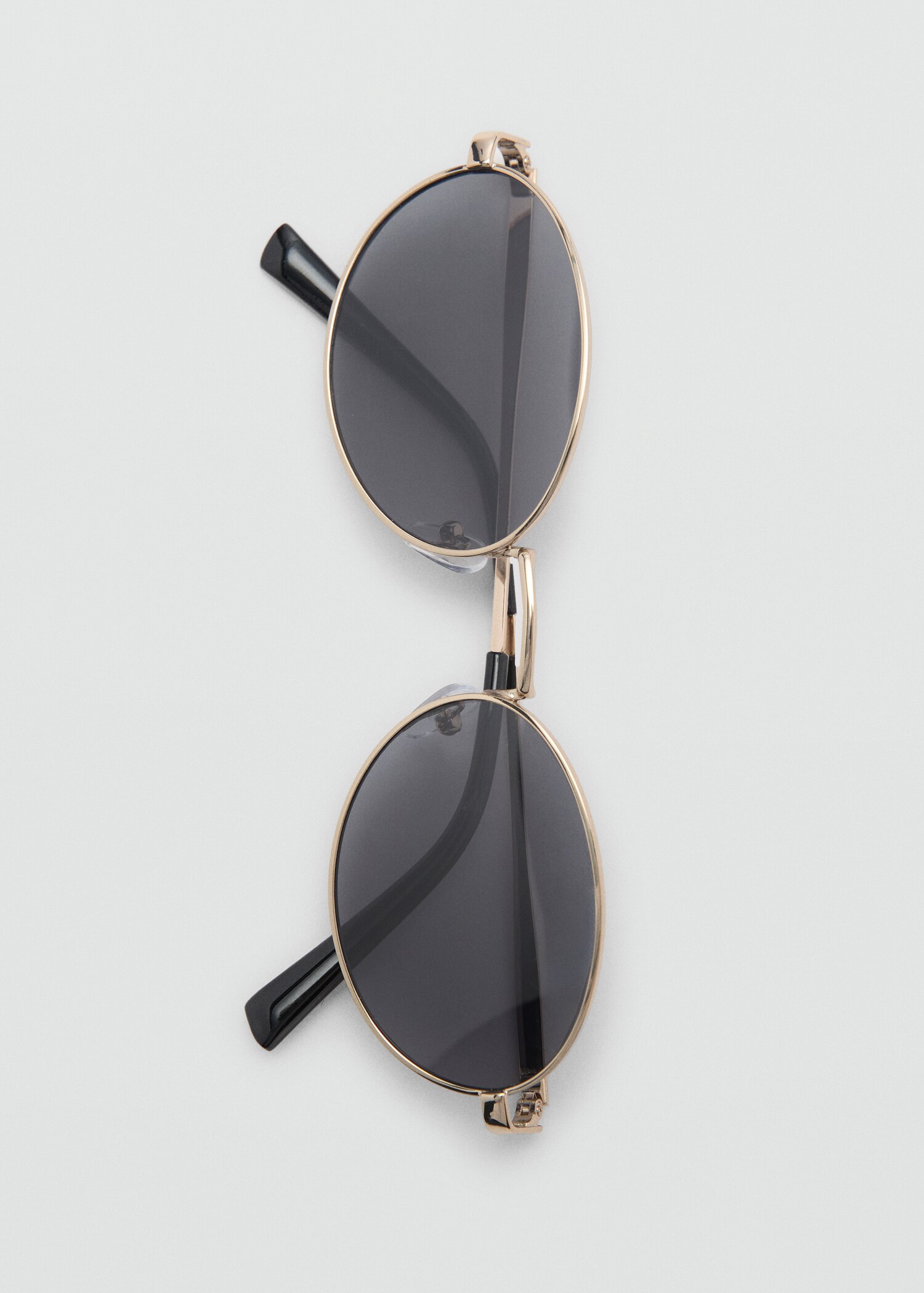 Round metal-rimmed sunglasses - Details of the article 2