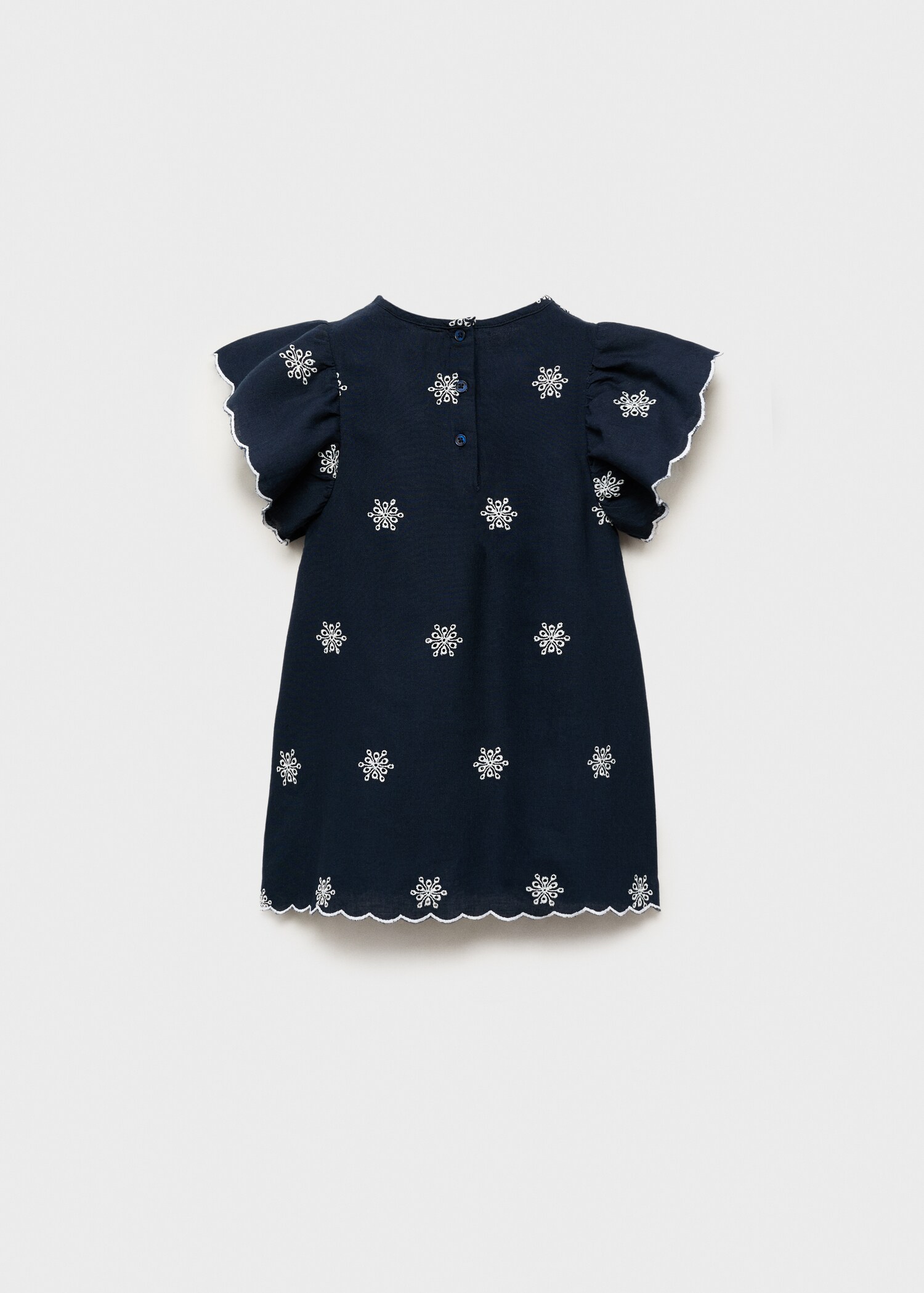 Kleid mit gestickten Details - Rückseite des Artikels