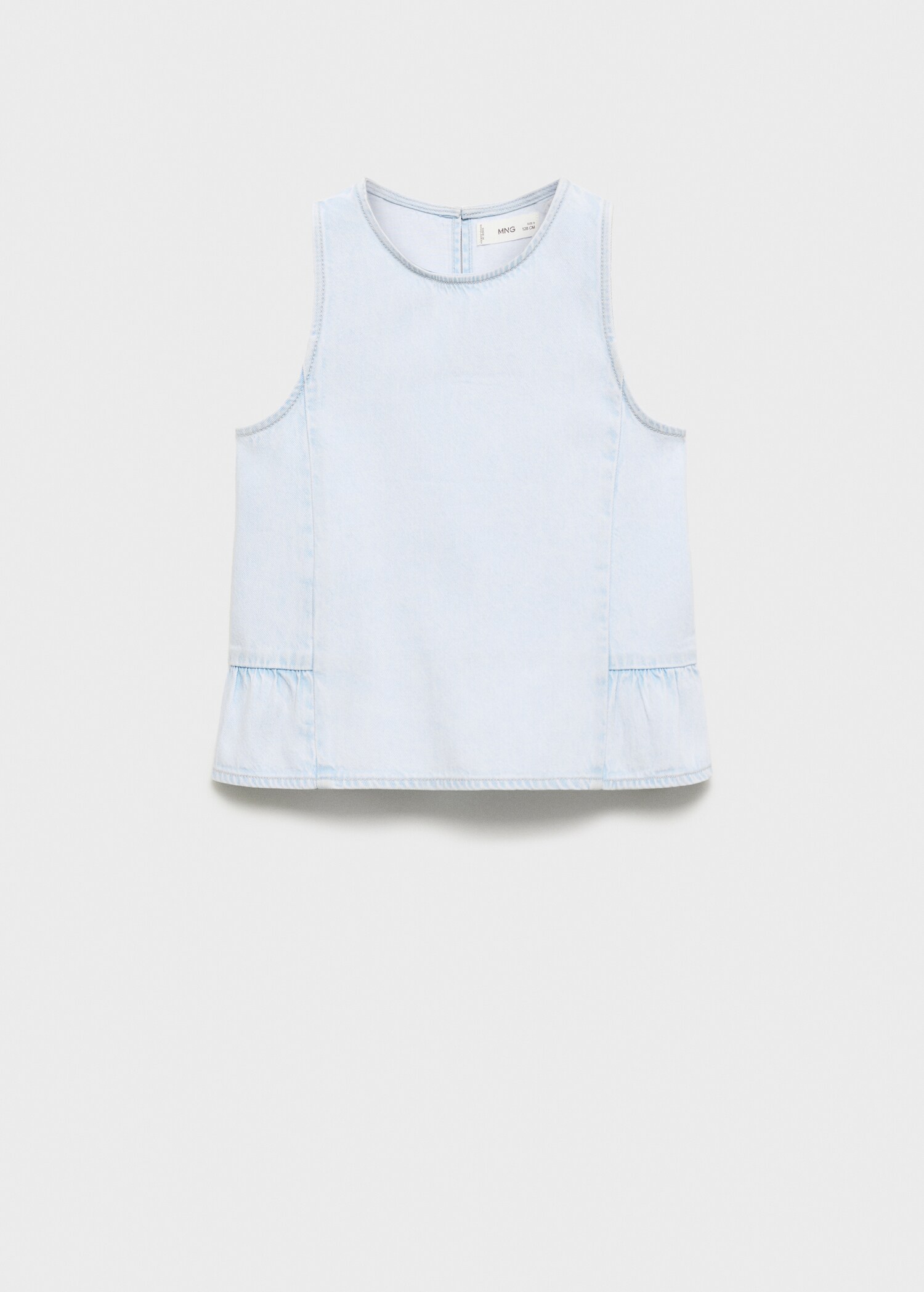 Frilled denim shirt - Article without model