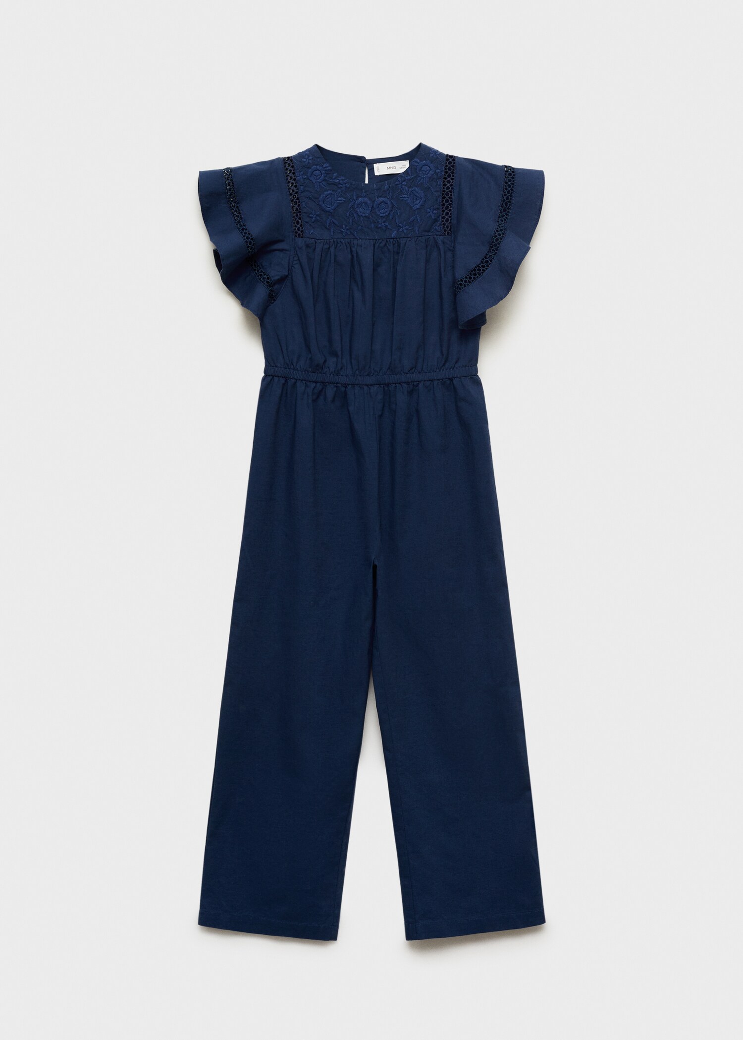 Lång broderad jumpsuit - Artikel utan modell