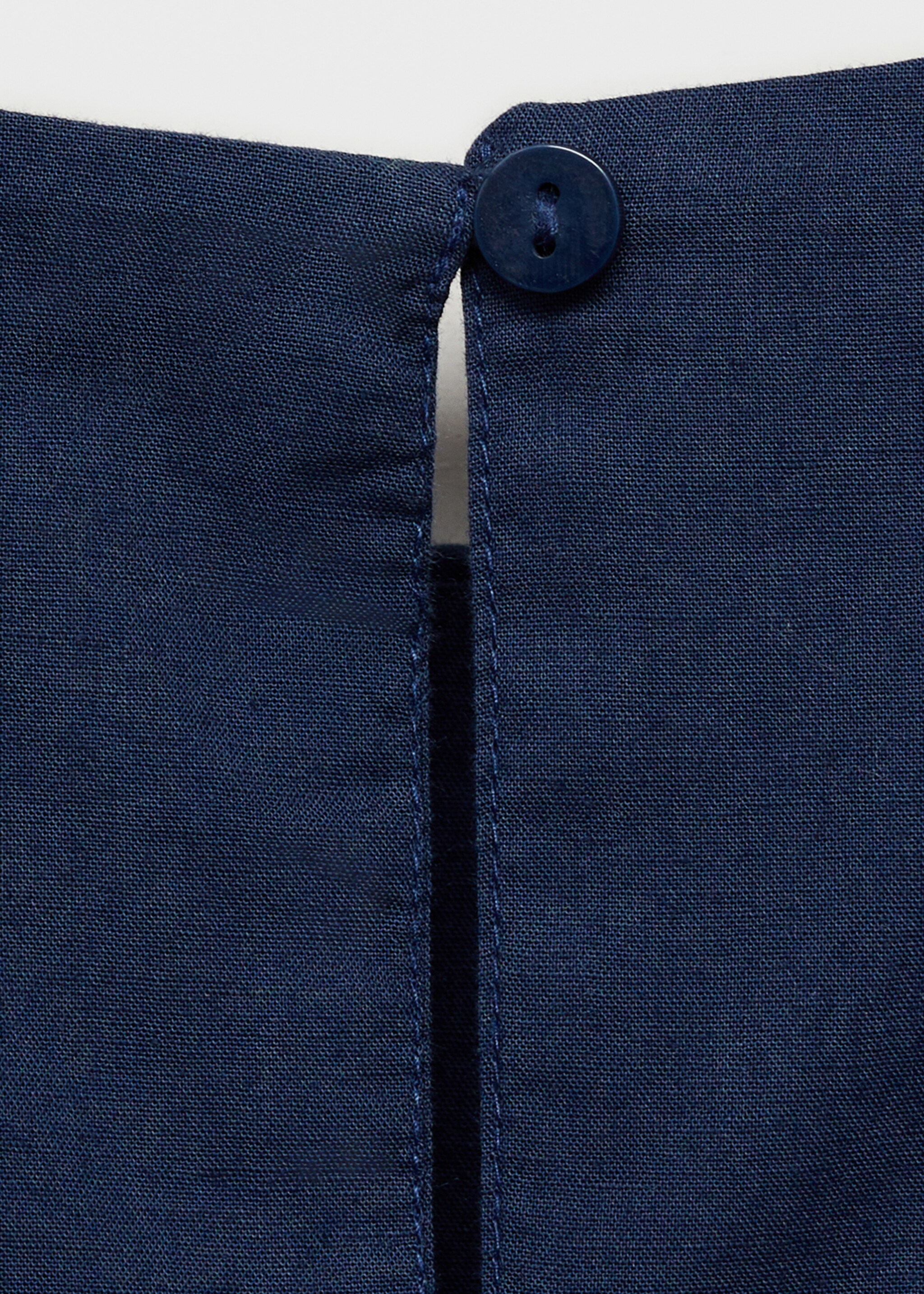 Lång broderad jumpsuit - Detaljer om artikeln 0, Navy blå. Ref: 87055944-00.