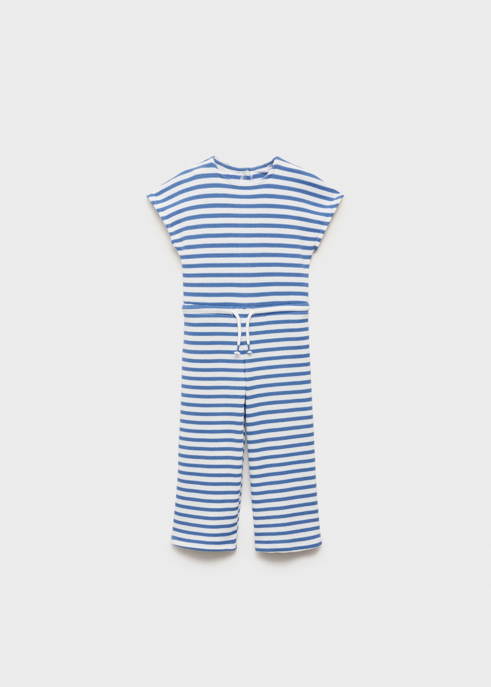 Gestreifter Jumpsuit - Artikel ohne Model, Dunkles Marineblau. Ref: 87055948-00.