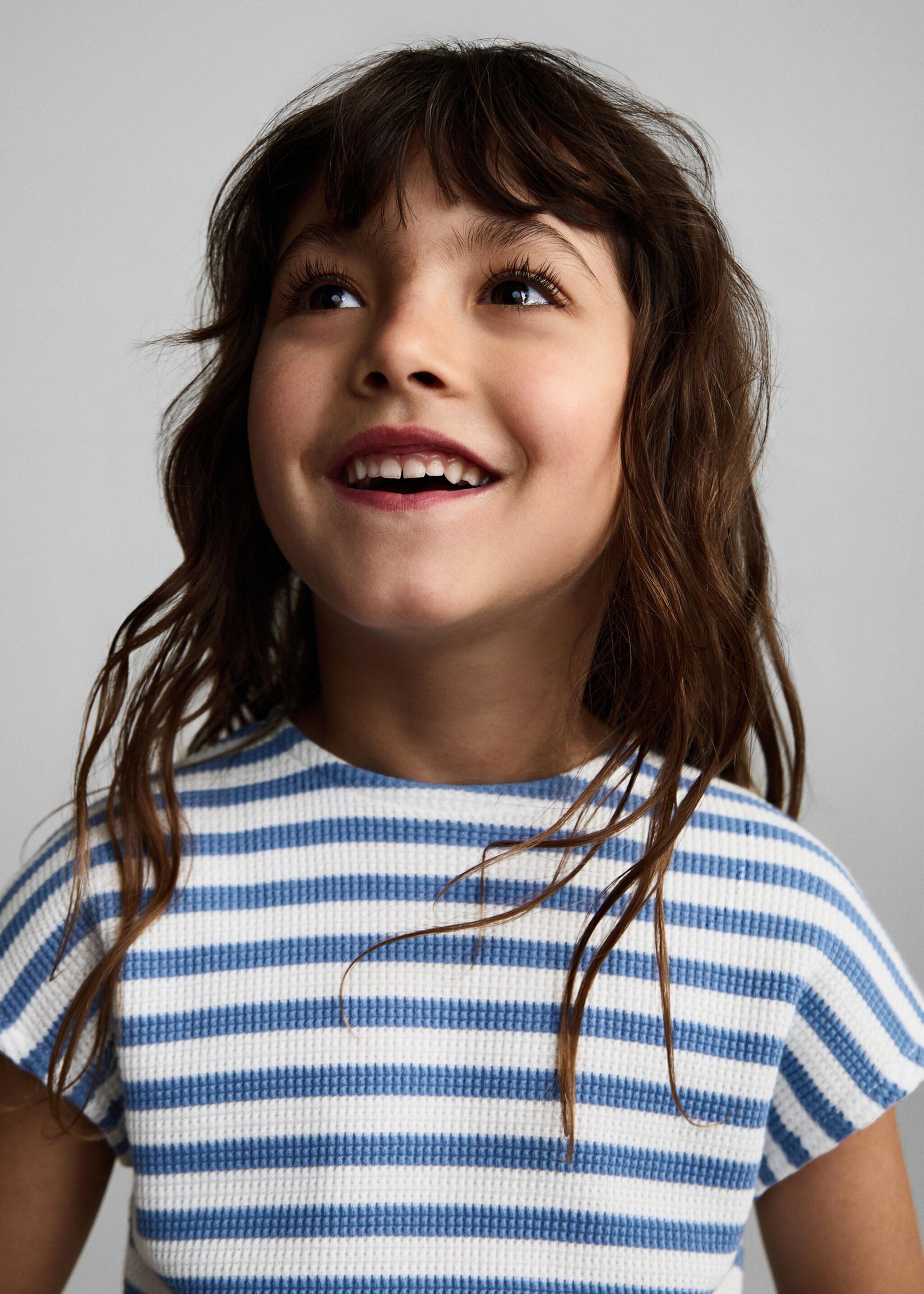 Gestreifter Jumpsuit - Detail des Artikels 1, Dunkles Marineblau. Ref: 87055948-00.