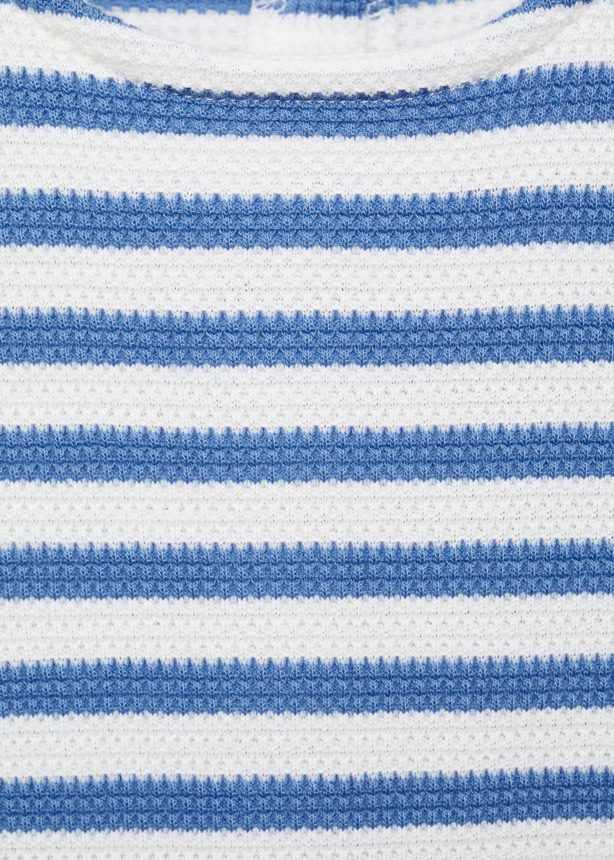 Gestreifter Jumpsuit - Detail des Artikels 8, Dunkles Marineblau. Ref: 87055948-00.