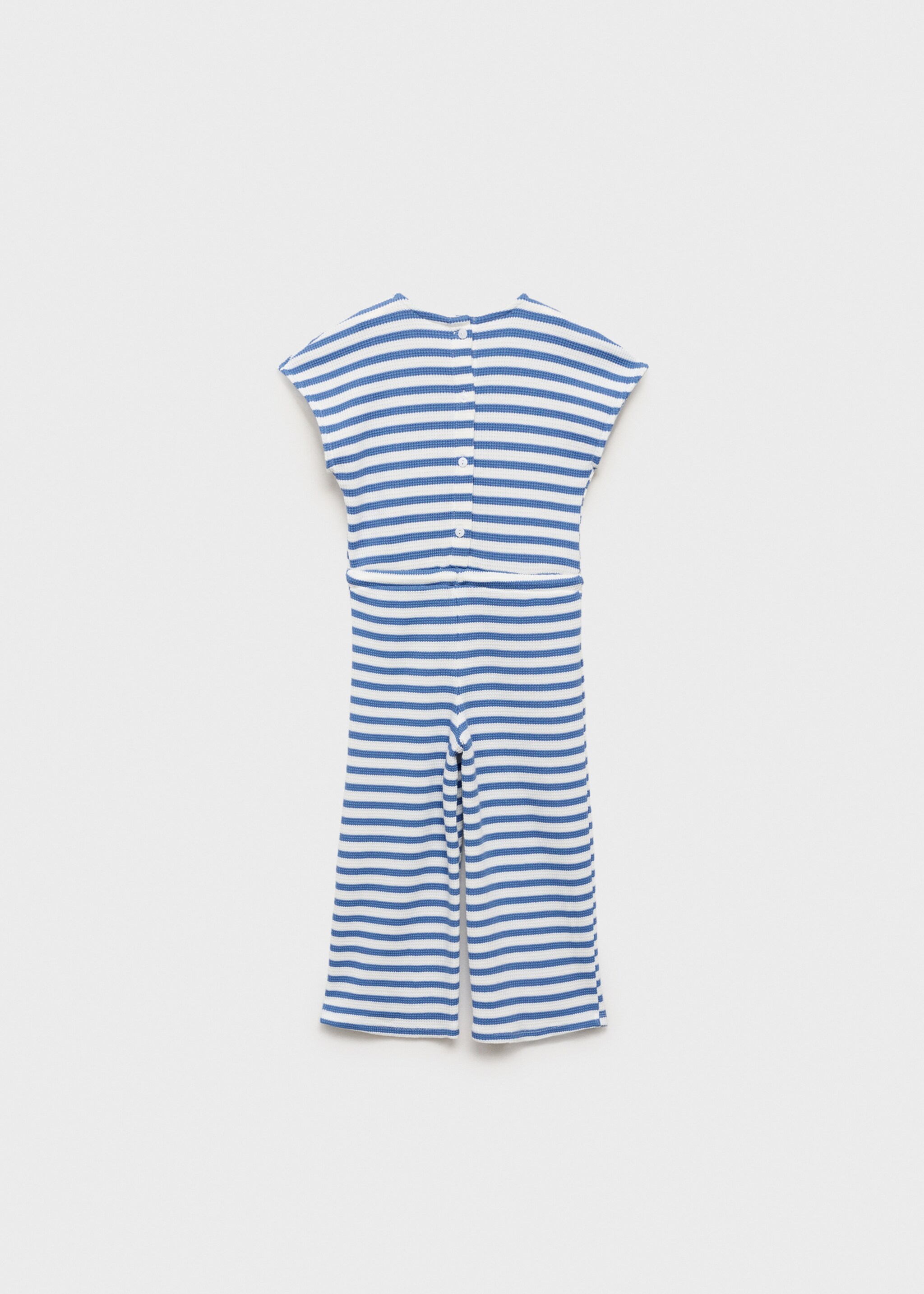 Gestreifter Jumpsuit - Rückseite des Artikels, Dunkles Marineblau. Ref: 87055948-00.