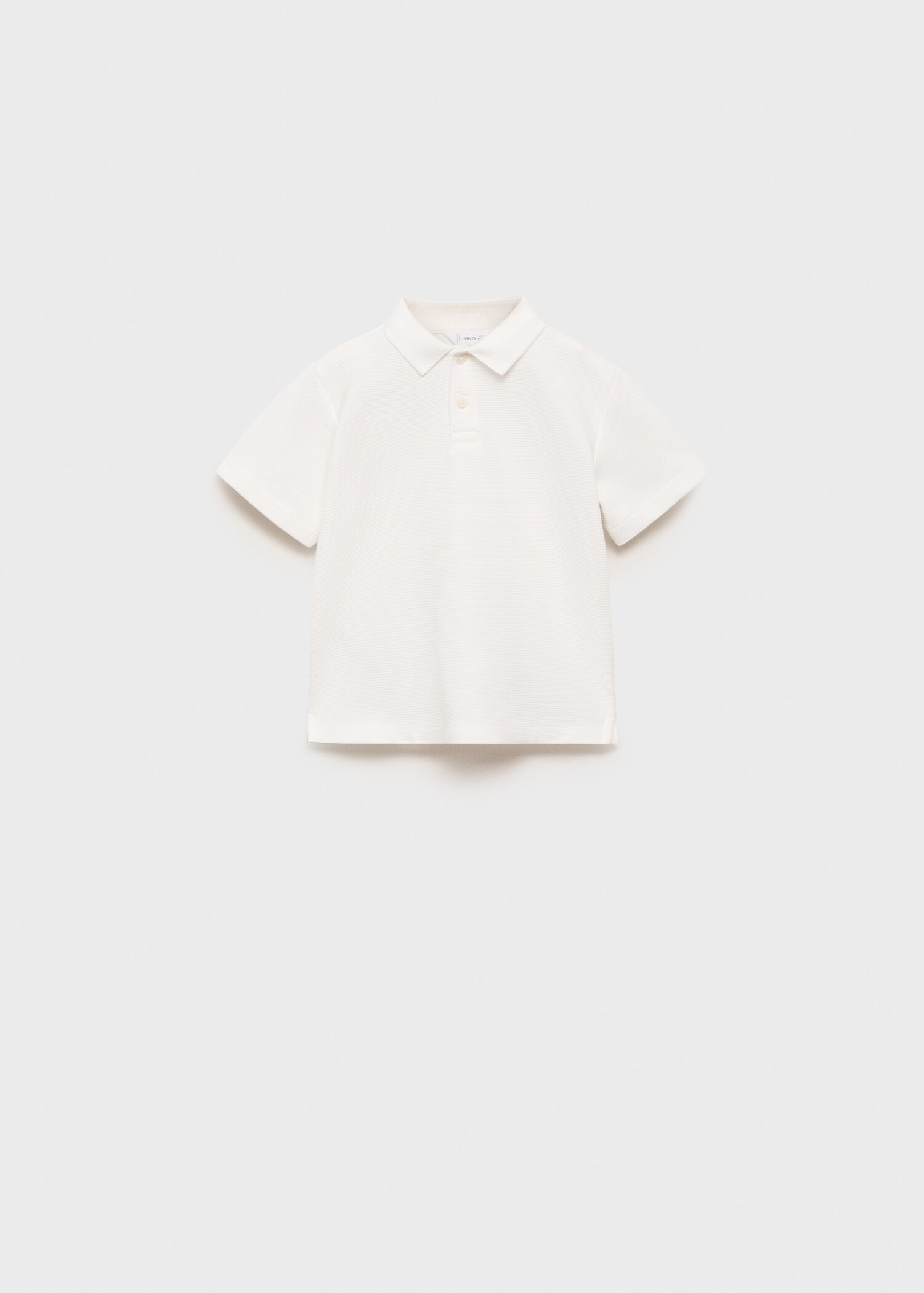 Πλεκτό πόλο με ανάγλυφη υφή - Προϊόν χωρίς μοντέλο