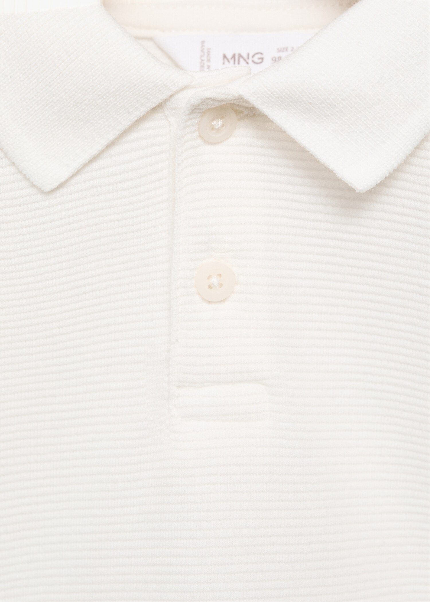 Πλεκτό πόλο με ανάγλυφη υφή - Λεπτομέρεια του προϊόντος 8