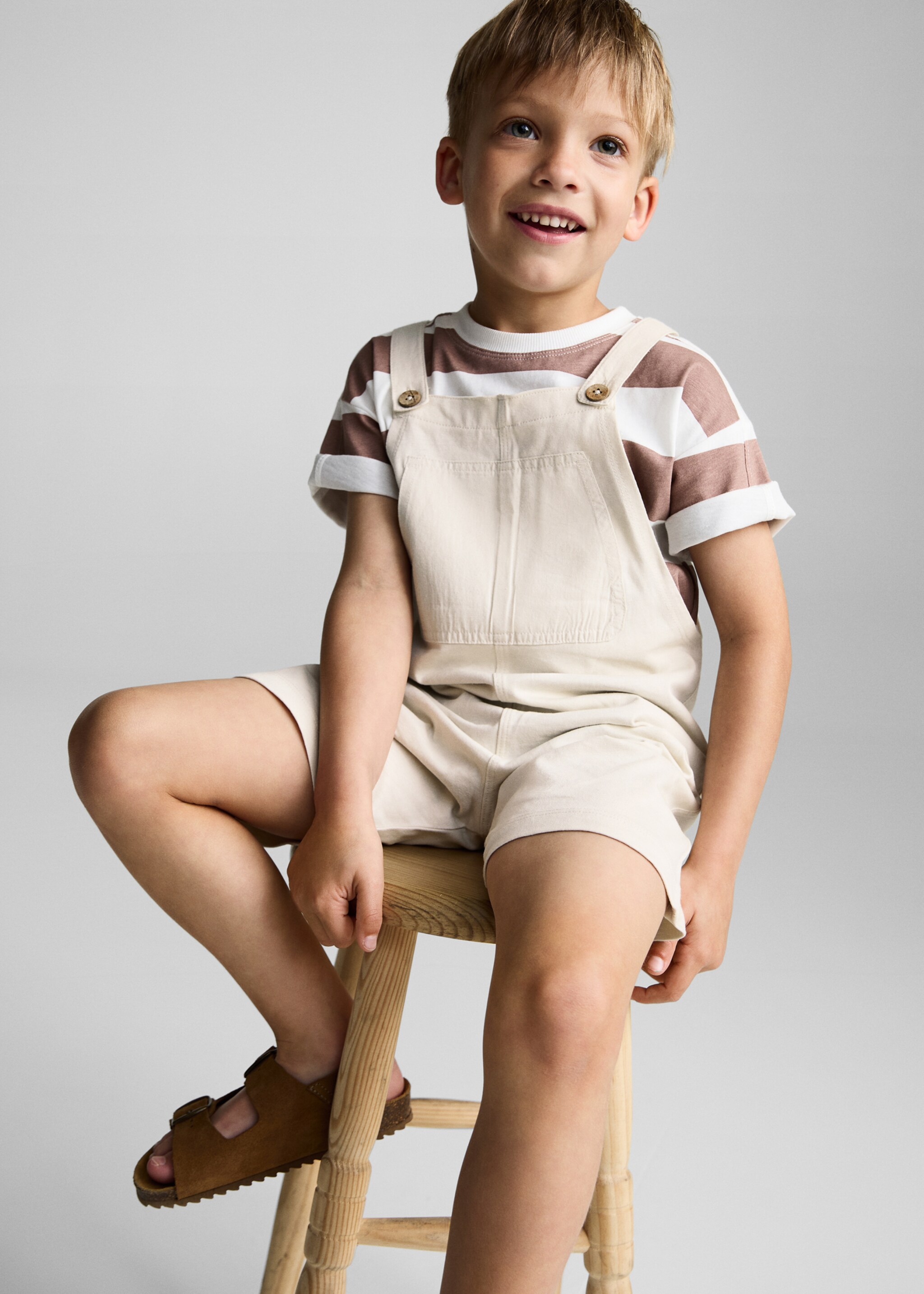 Σαλοπέτα πλεκτή βαμβακερή - Μεσαίο πλάνο, Γκρι Πάγου. Ref: 87055957-00.