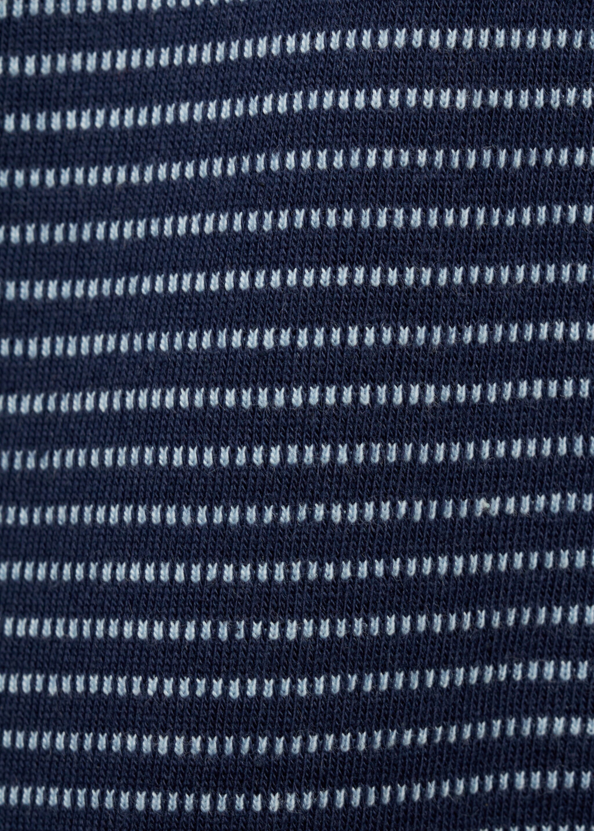 Striped cotton polo shirt - Details of the article 0, Dark Navy. Ref: 87055960-00.