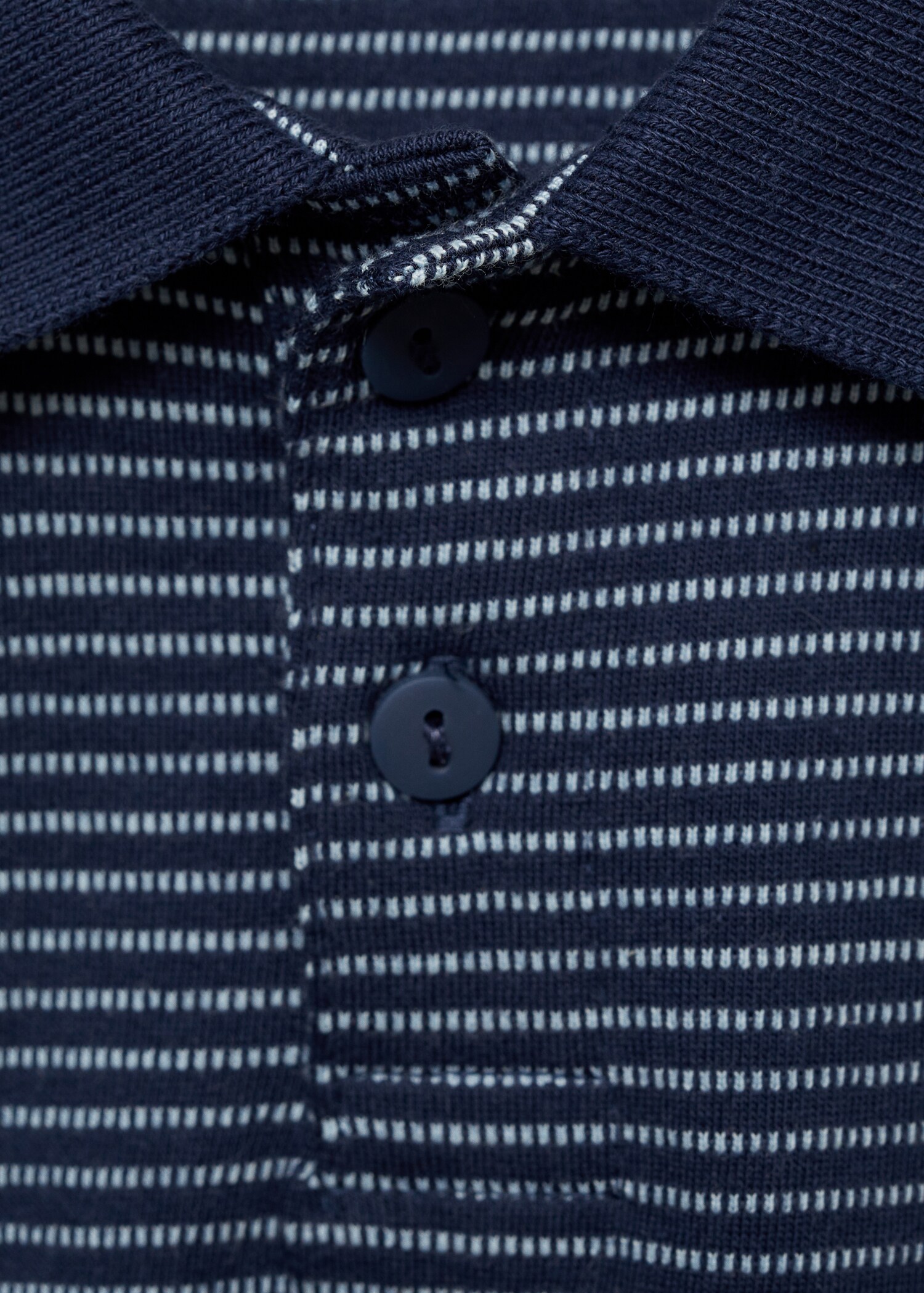 Striped cotton polo shirt - Details of the article 8