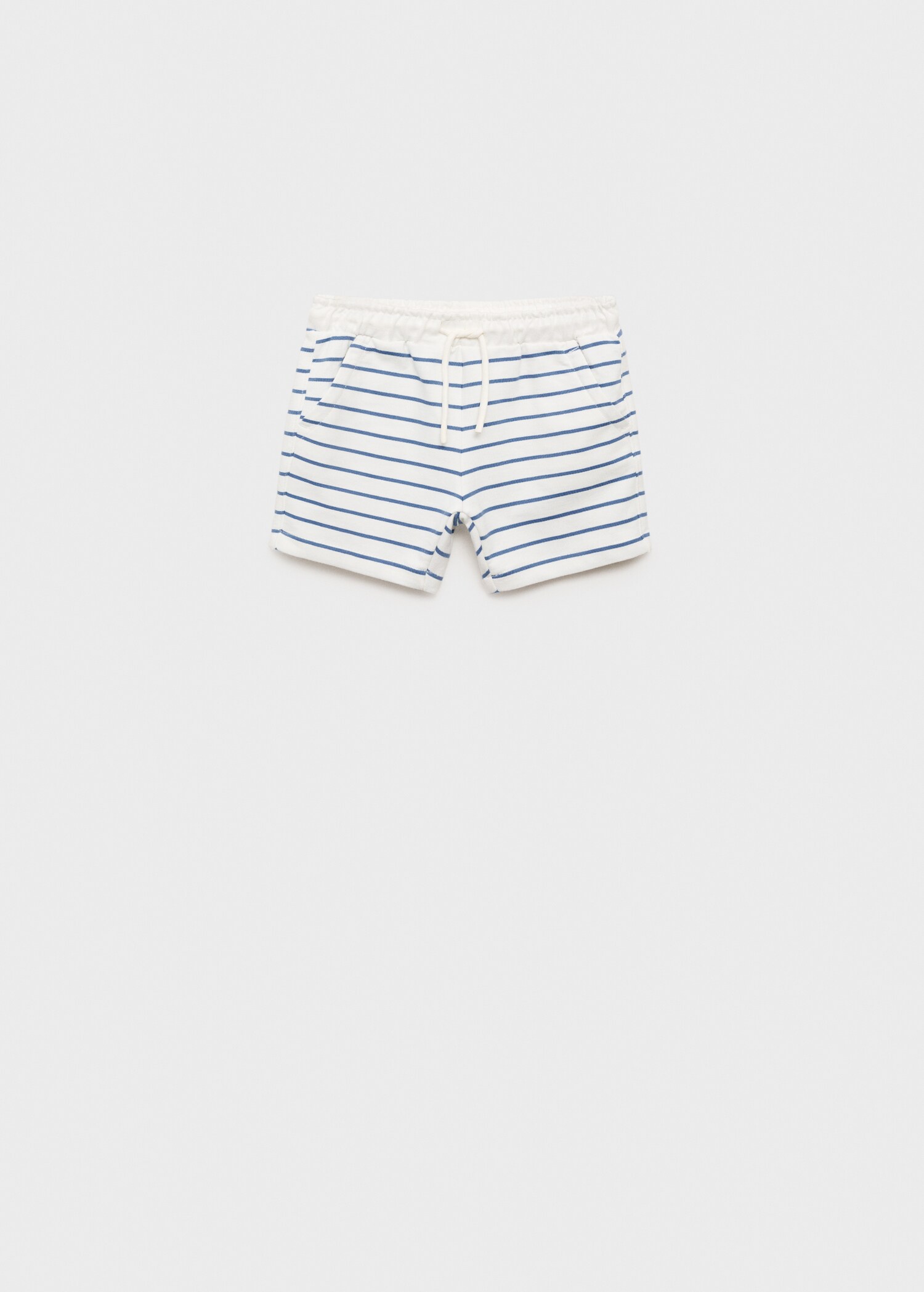 Striped cotton Bermuda shorts - Article without model