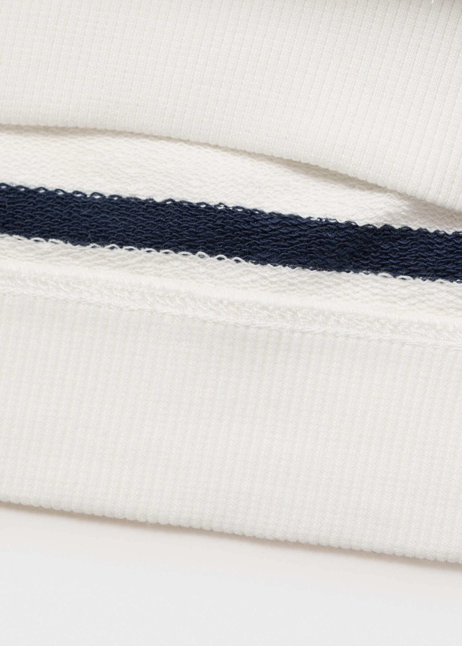 Striped cotton-blend sweatshirt - Details of the article 0